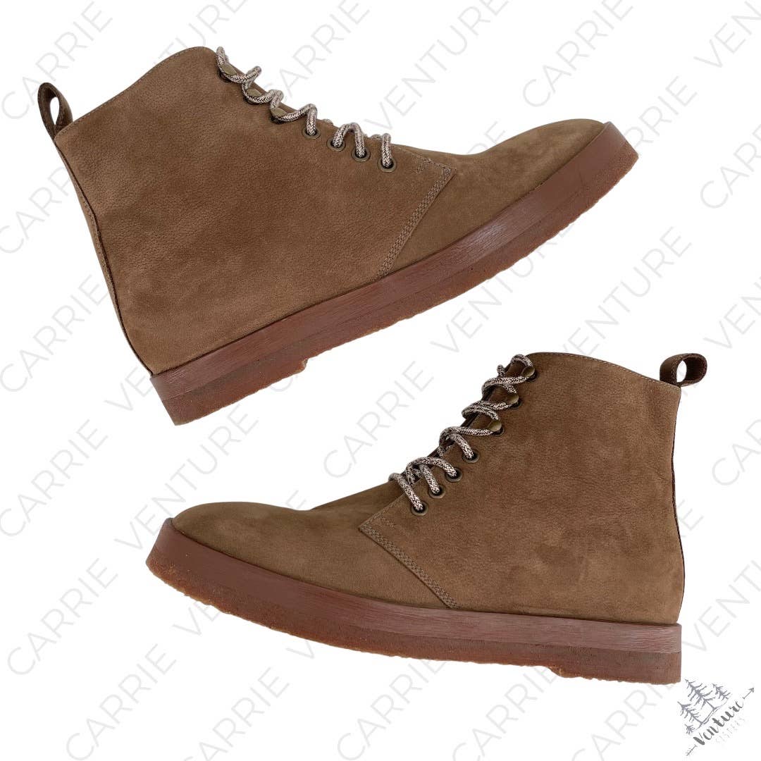 Jenni Kayne Canyon Boot Oiled Leather Nubuck Stone Retro Hiking Vibes Neutral Size EU 40