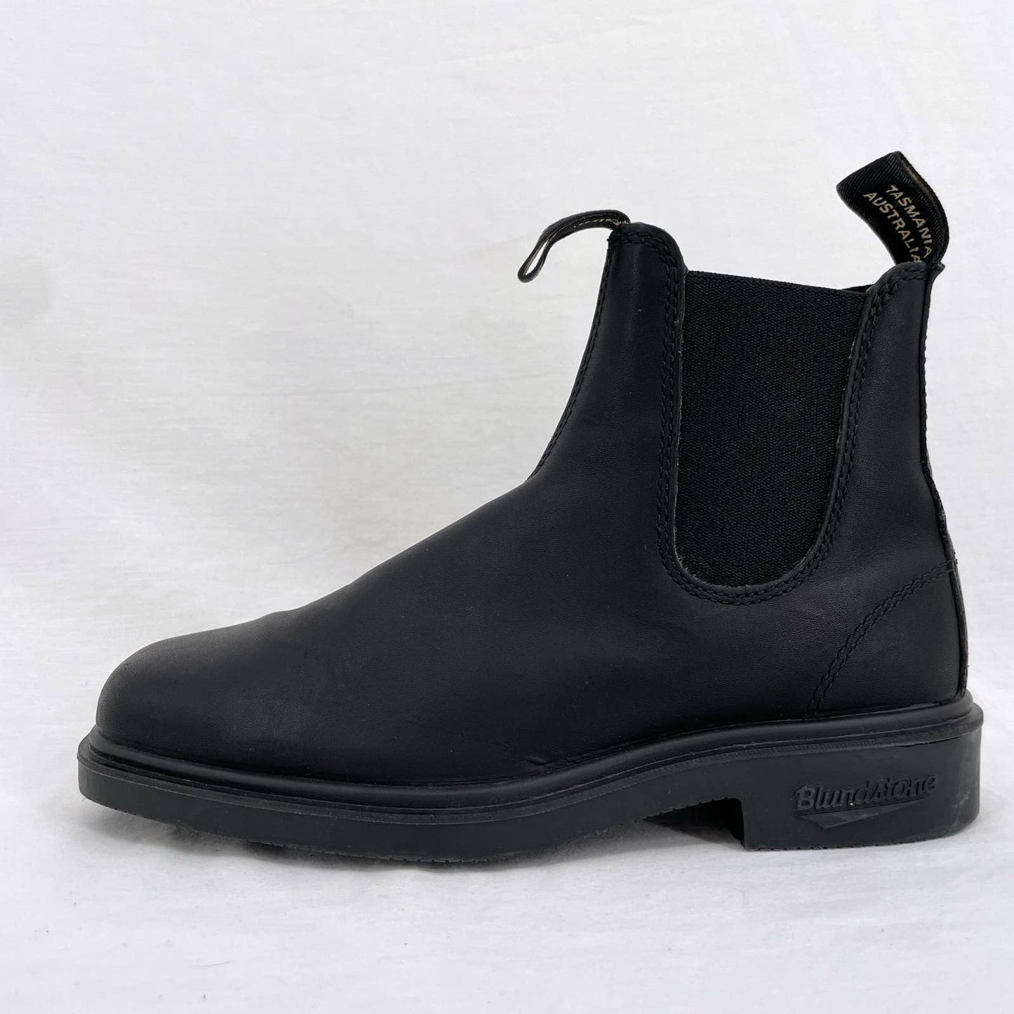 Blundstone Black Dress Boots Smooth Leather Square Toe Chelsea Style #063 Sz 5.5