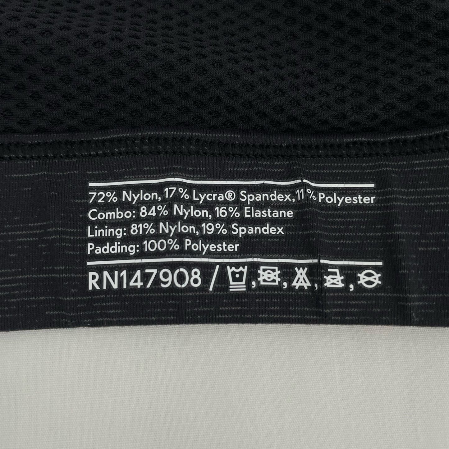 Outdoor Voices Zip Up Front Sports Bra Night Black Dark Gray Adjustable Strap Size XL (C/D)