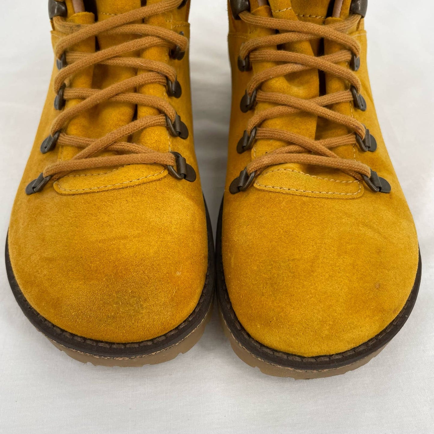 Birkenstock Jackson Boot Lace Up Ochre Yellow Suede Nubuck Narrow Size EU 38 | US 7