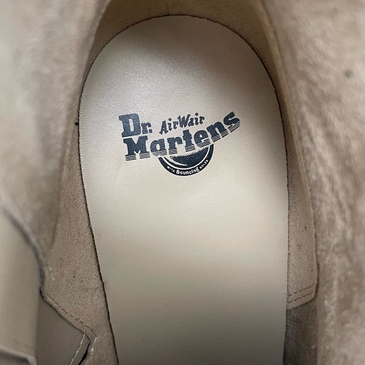 Dr. Martens Magdalena Cognac Leather Heeled Boots Orange Tan Grunge Indie Size 9