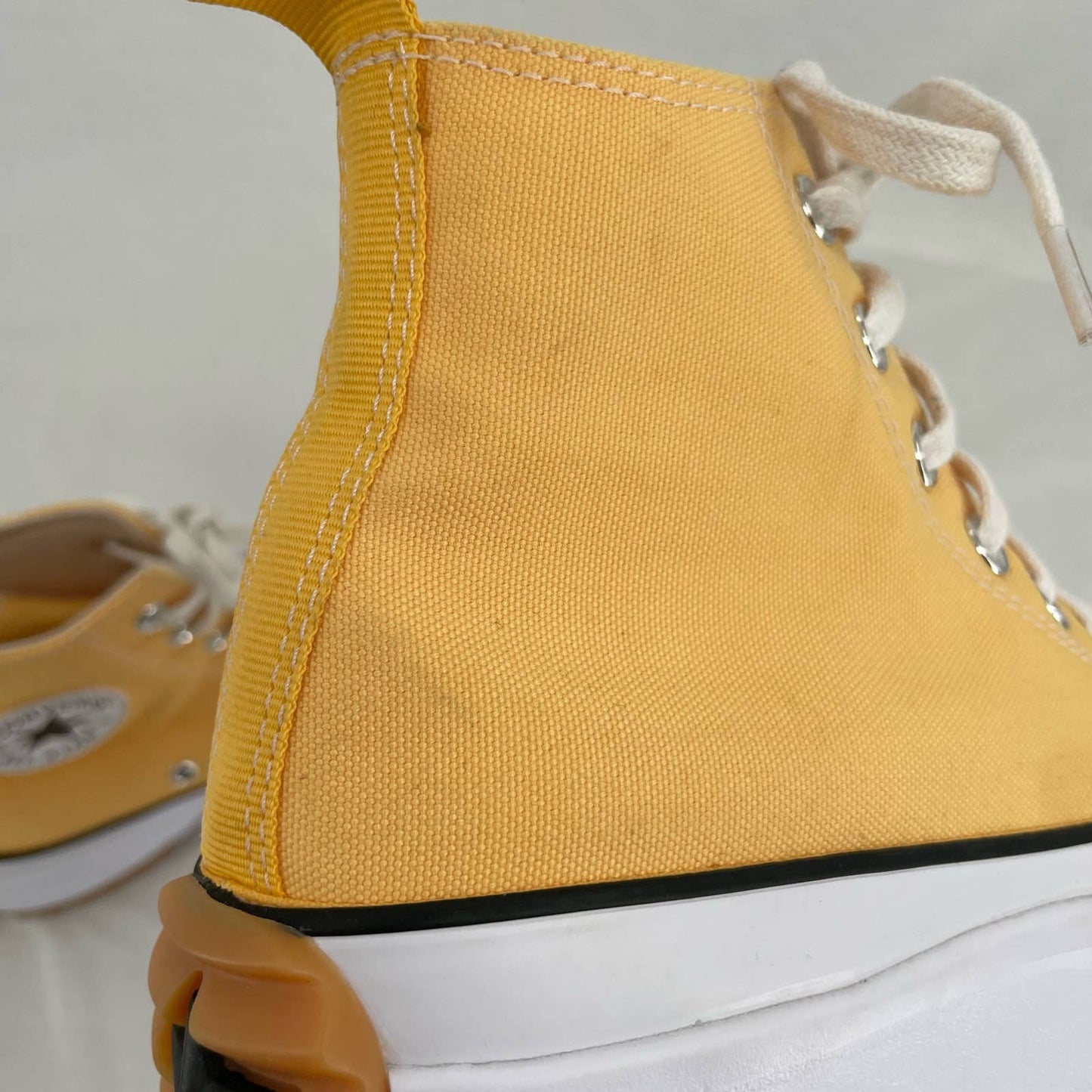 Converse Run Star Hike High Yellow Citron Zest Gum Platform Sneakers Shoes Size W 8.5