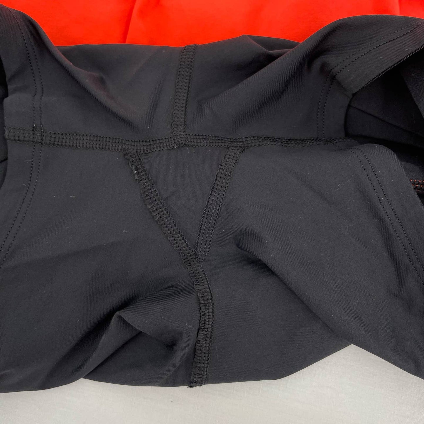 Lululemon Pace Setter Skirt Light Flare Tonka Stripe Cashew Blaze Orange Tennis Skort Size 6