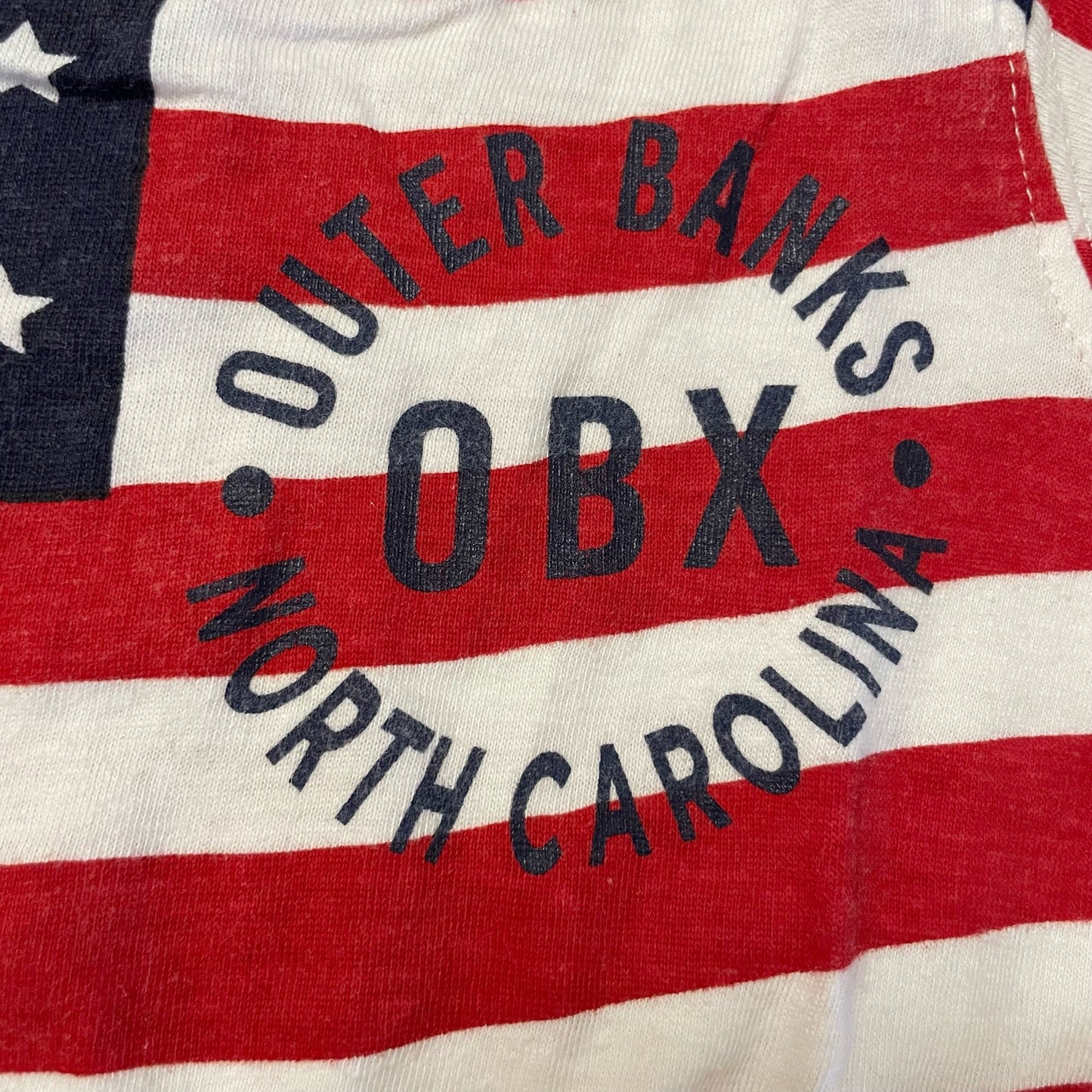 OBX American Flag Baby Romper Outer Banks July 4th Memorial Day Outfit 6 Months