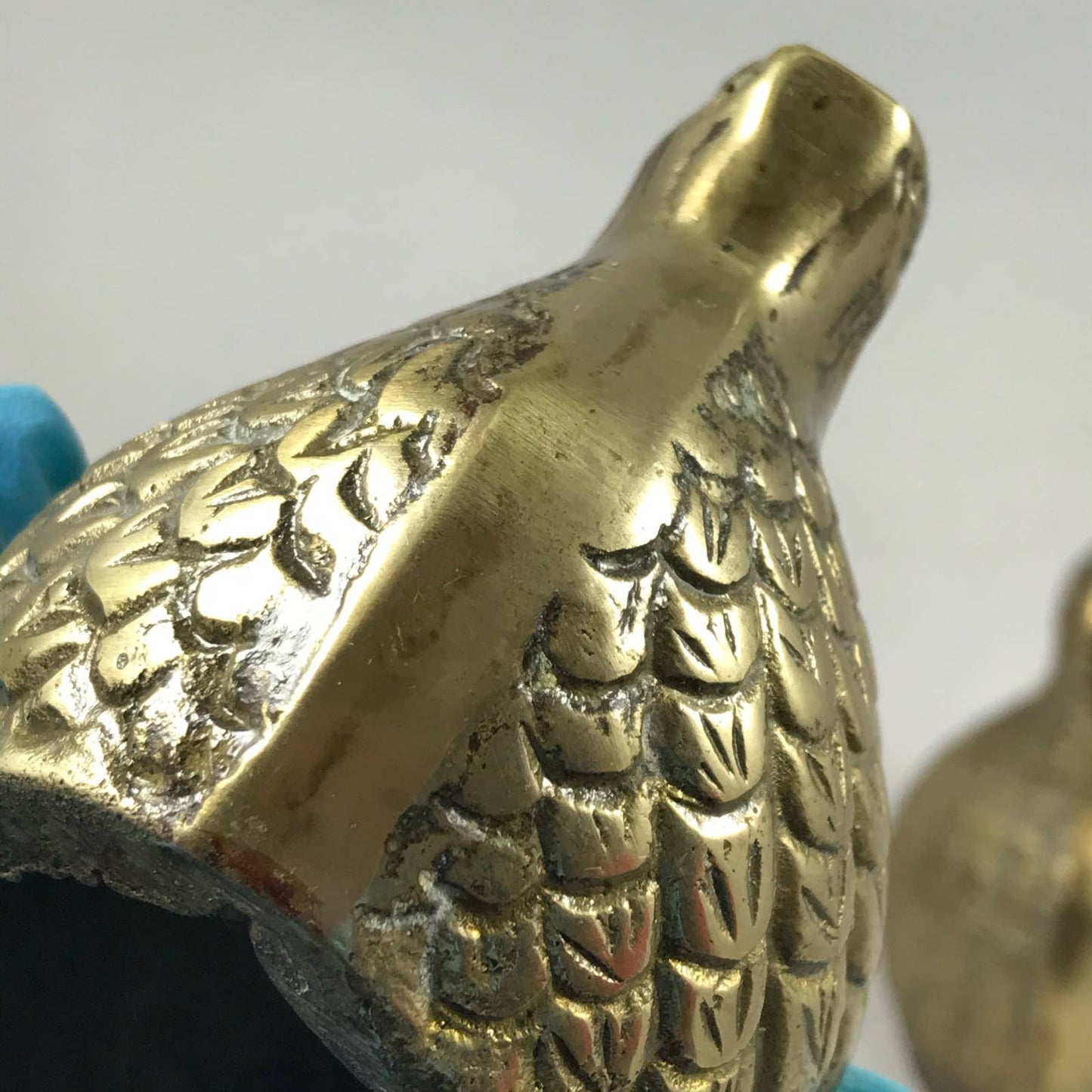 Vintage Brass Quail Grouse Set of 3 MidMod Game Bird Rustic Chic Farmhouse Decor