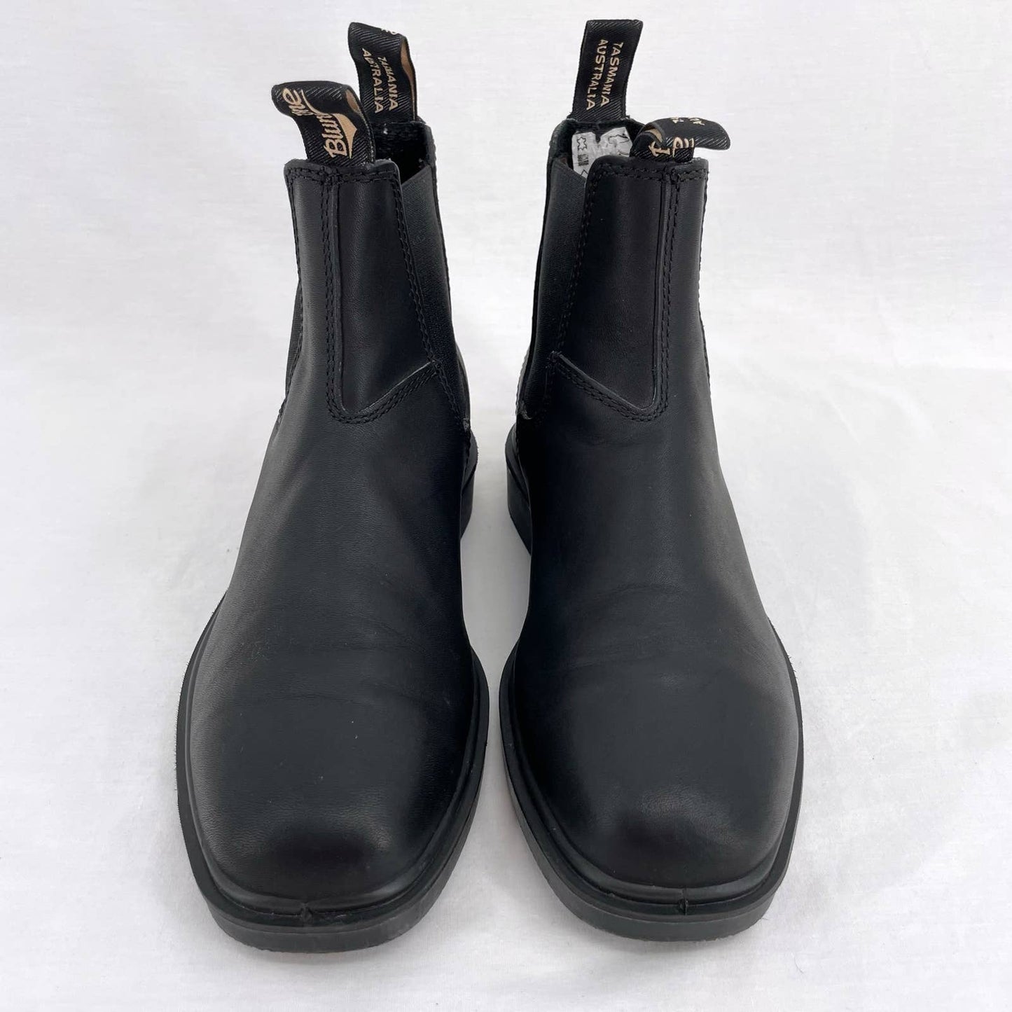 Blundstone Black Dress Boots Smooth Leather Square Toe Chelsea Style #063 Sz 5.5