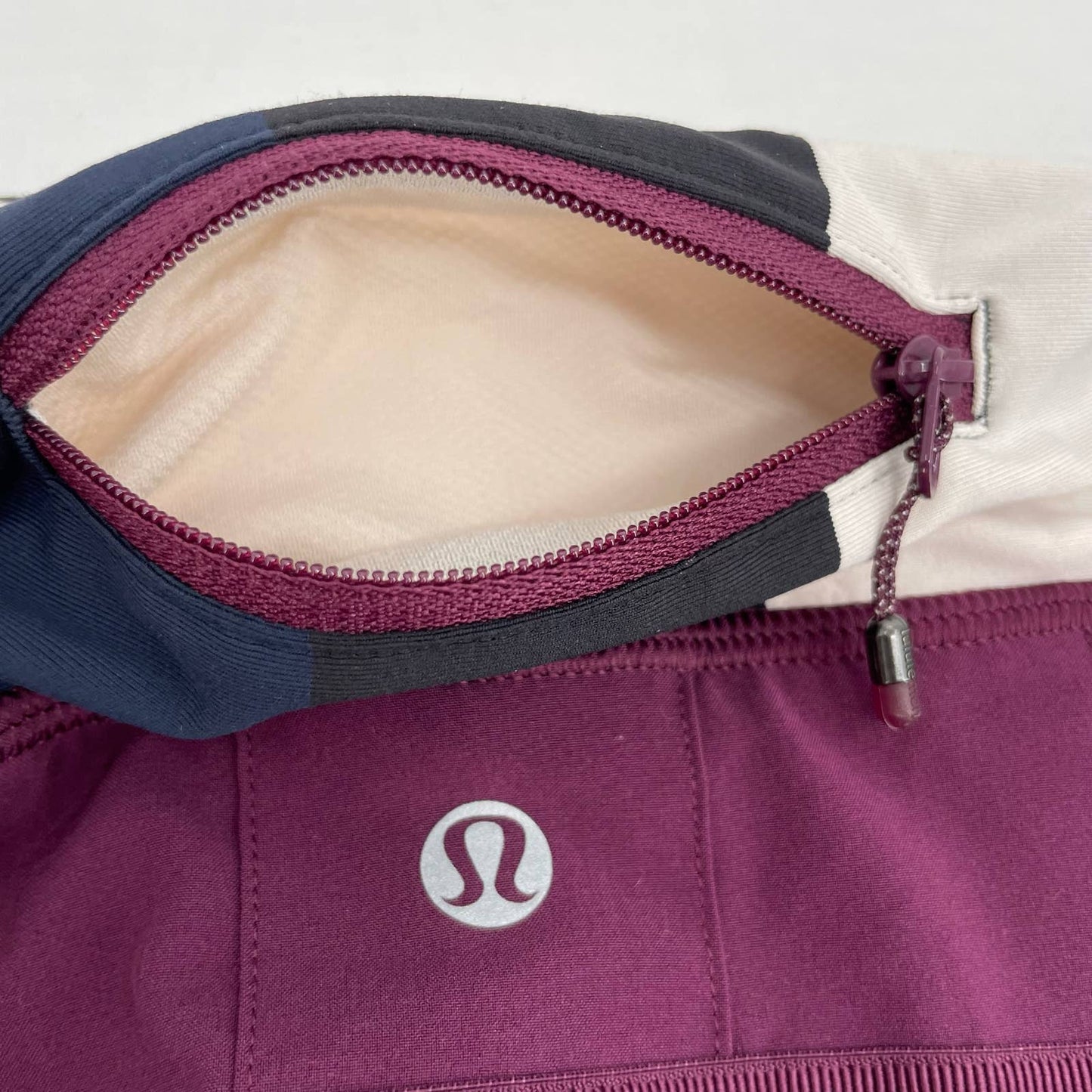 Lululemon Pace Setter Plum Pow Stripe Active Skort Tennis Skirt Golf Running Size 6