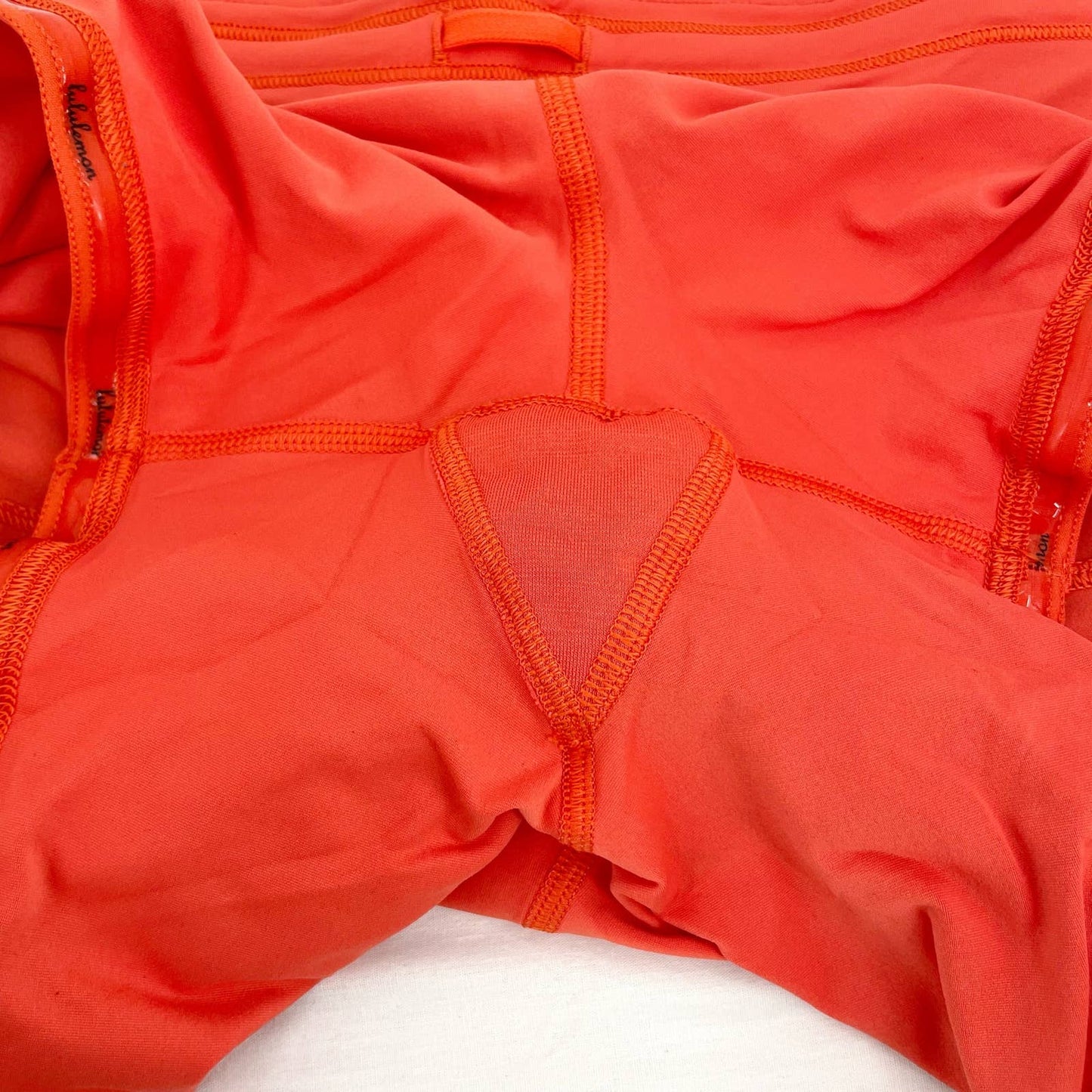 Lululemon Tall Pace Rival Active Skirt Skort Warm Coral Orange Pleats Tennis Size 18