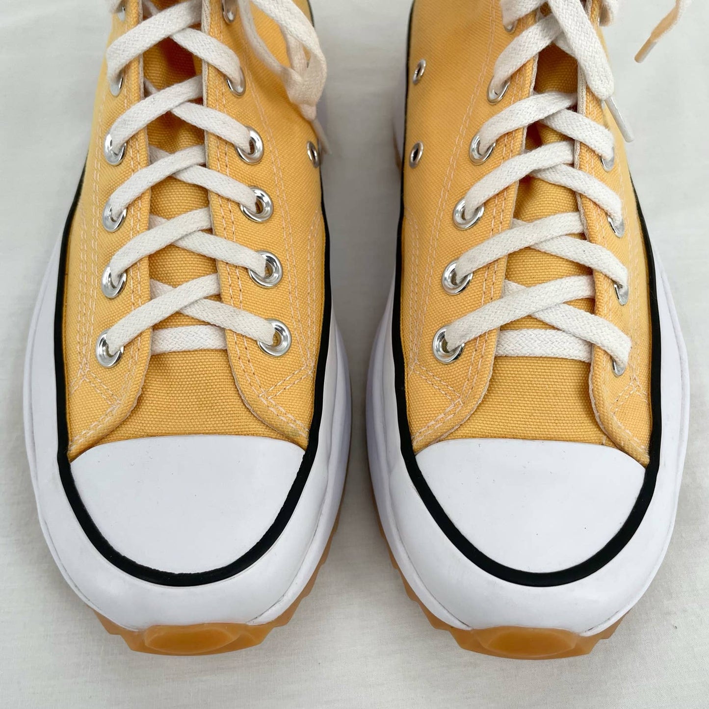 Converse Run Star Hike High Yellow Citron Zest Gum Platform Sneakers Shoes Size W 8.5
