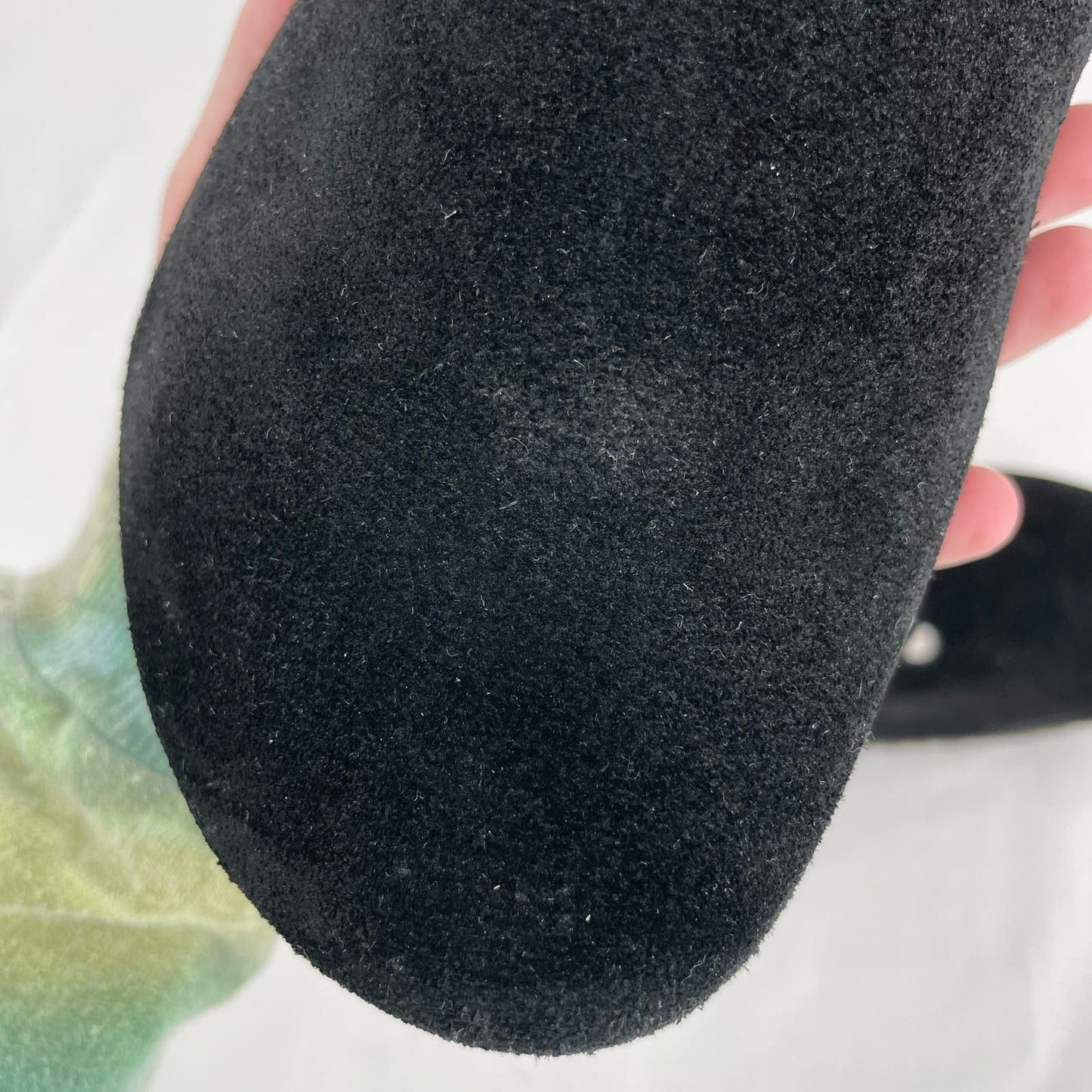 Birkenstock Black Suede Boston Clogs Soft Leather Slip On Shoe Unisex Size EU 41