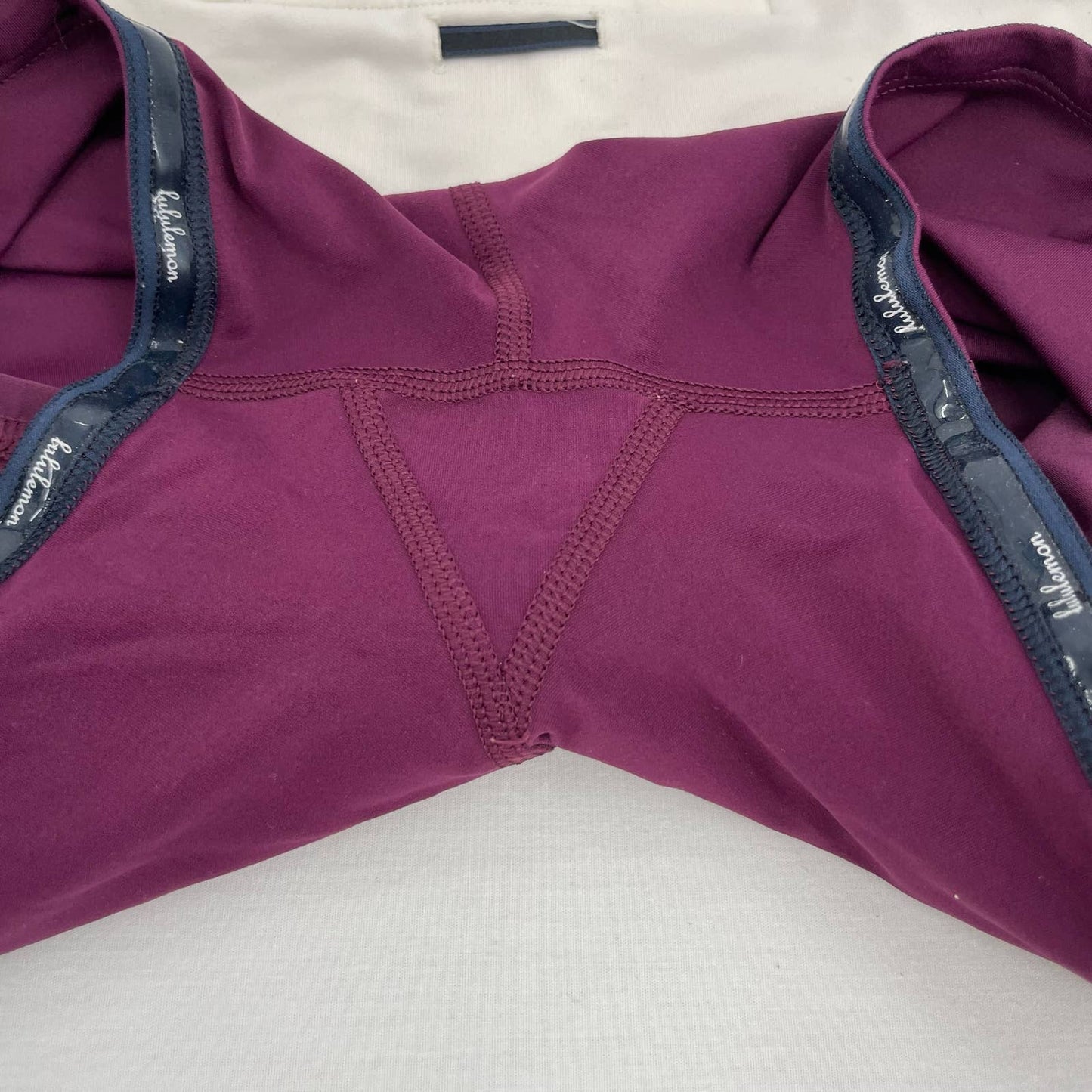 Lululemon Pace Setter Plum Pow Stripe Active Skort Tennis Skirt Golf Running Size 6