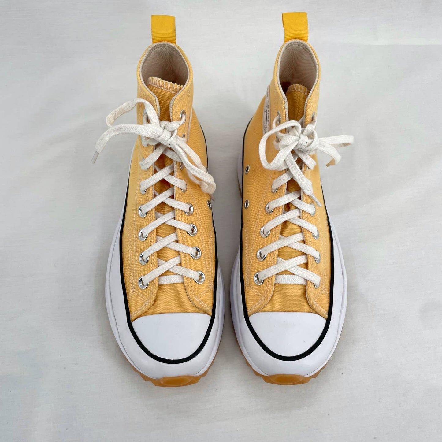 Converse Run Star Hike High Yellow Citron Zest Gum Platform Sneakers Shoes Size W 8.5