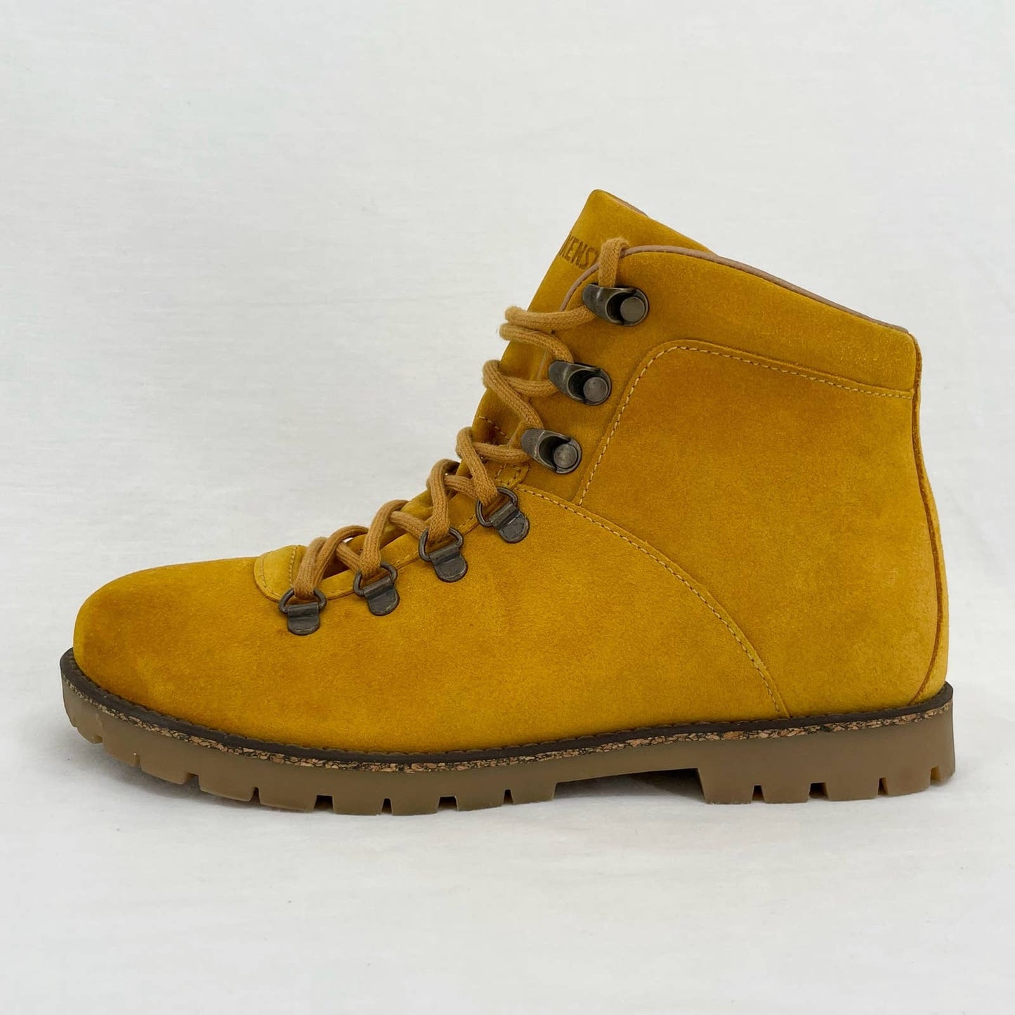 Birkenstock Jackson Boot Lace Up Ochre Yellow Suede Nubuck Narrow Size EU 38 | US 7