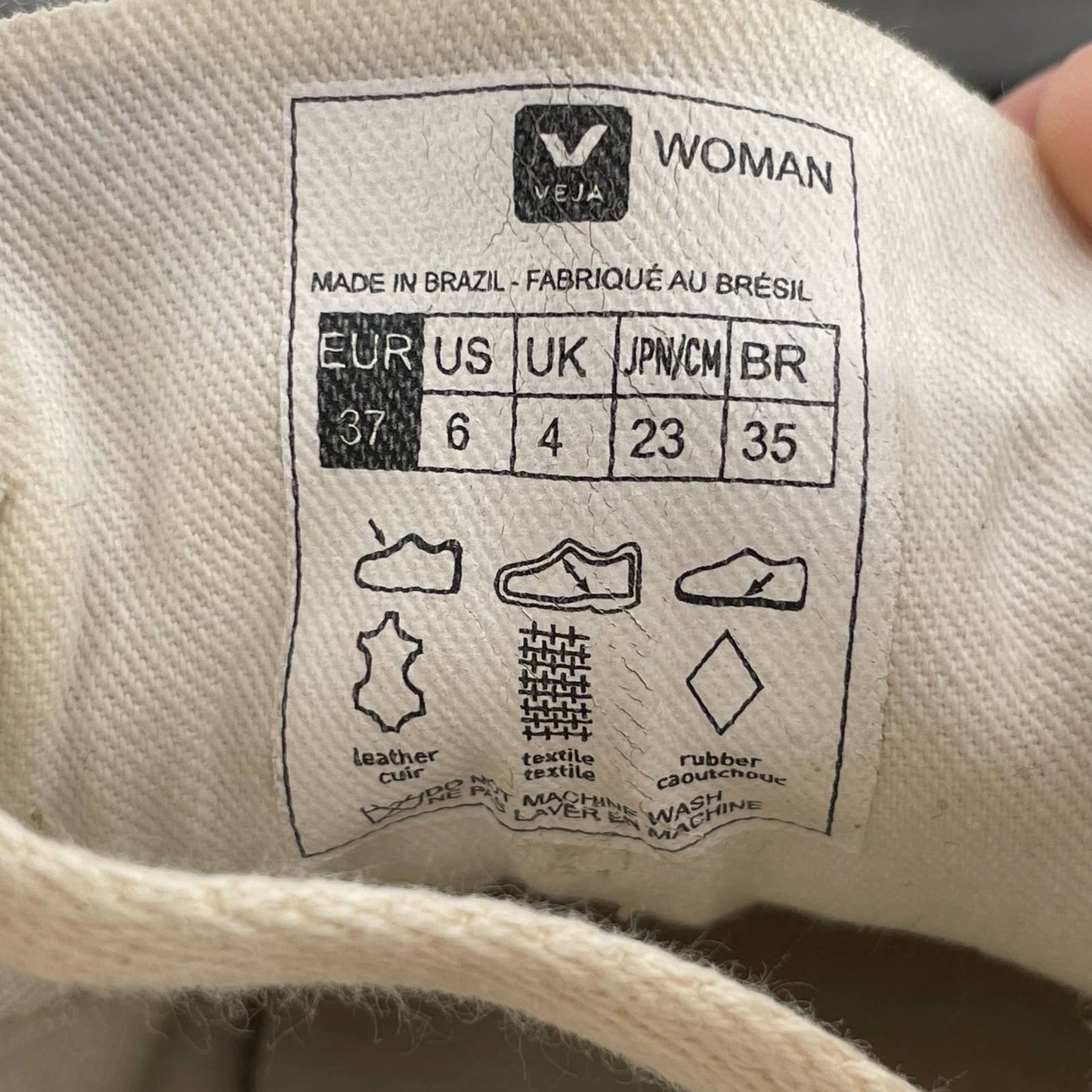 Madewell x Veja Esplar Low Sneakers White Star Embroidery Gold Leather Size 6 | EU 37