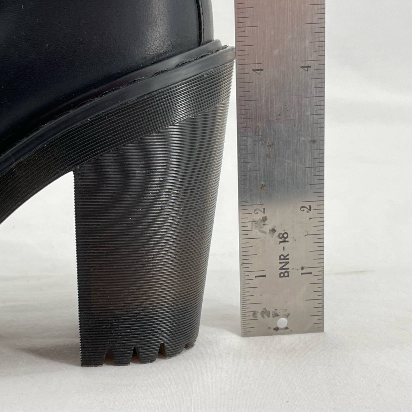 Dr. Martens Magdalena Black Blackout Witchy Grunge Leather Heeled Ankle Boots Size 9