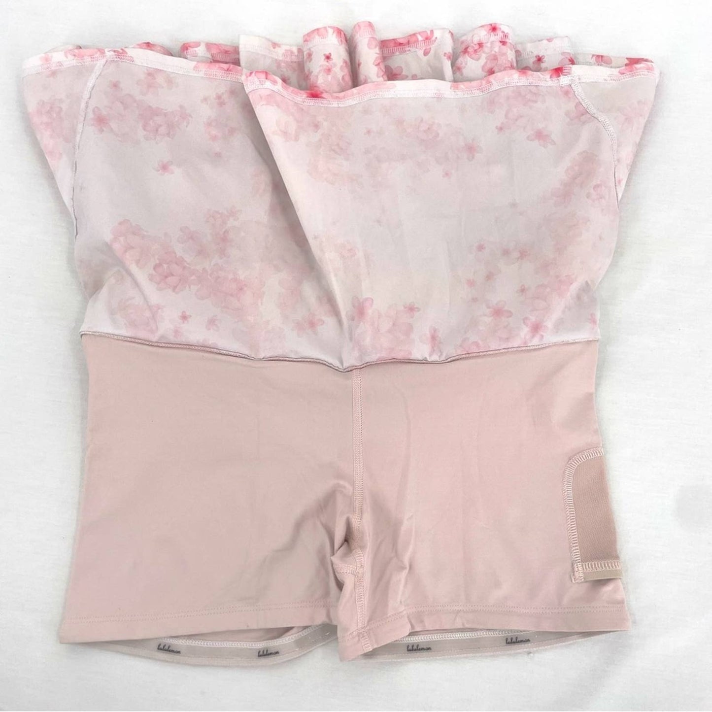 Lululemon Pace Setter Skirt Frangipani Parfait Pink White Golf Tennis Skort Size 4