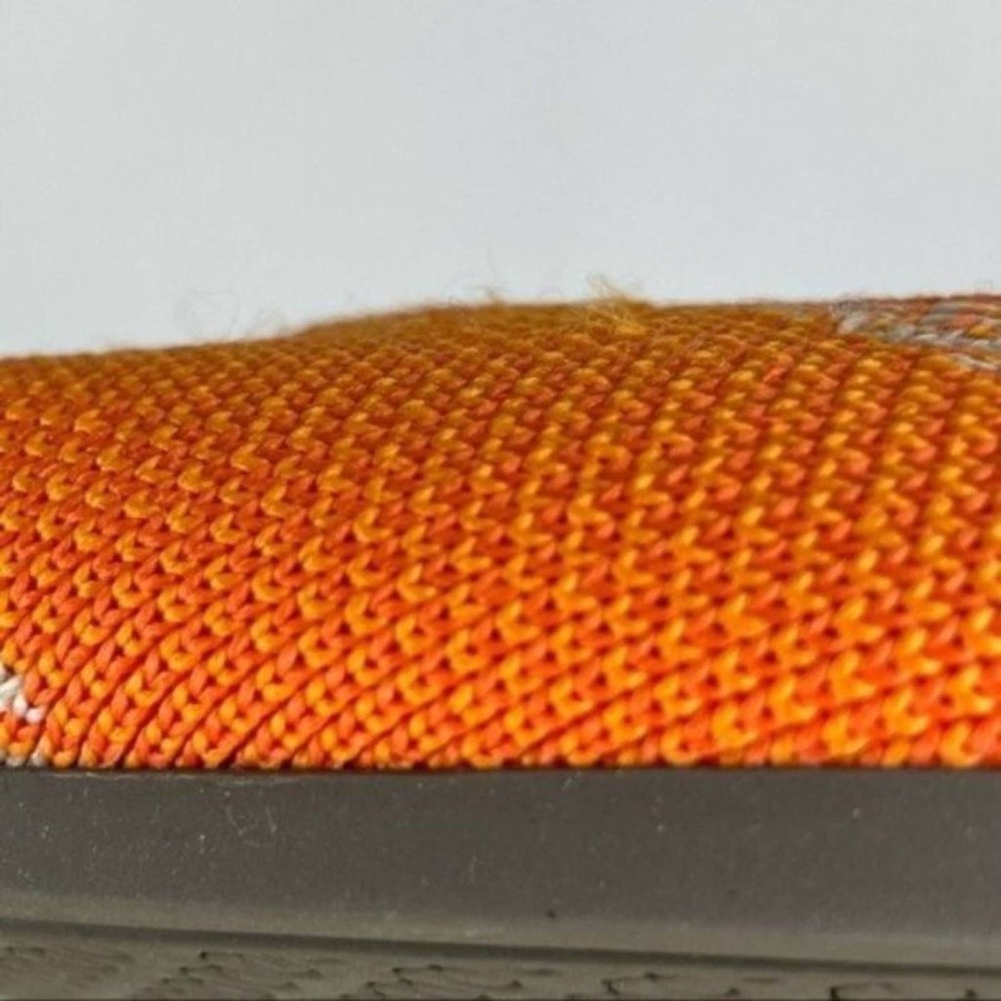 Rothy’s The Point Sherbet Orange White Striped Flats Bright Casual Summer Shoes Size 5
