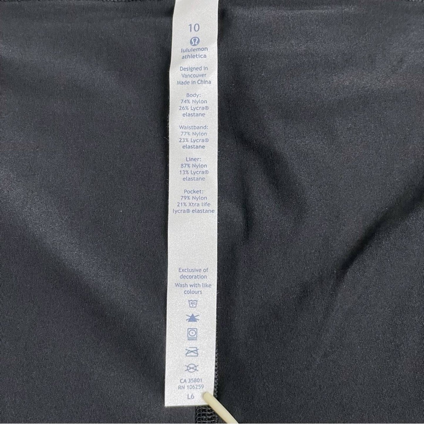 NEW Lululemon Quick Pace Black Lightweight Running Athletic Active Skirt Skort Size 10