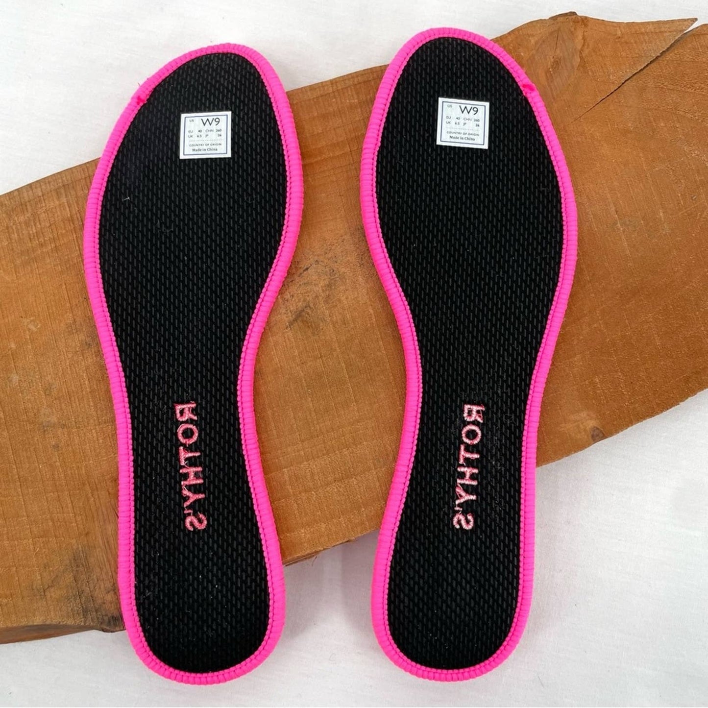 Rothy’s Merino Wool Haze Spot Grey Leopard Print Hot Pink Trim Round Toe Flats Size 9