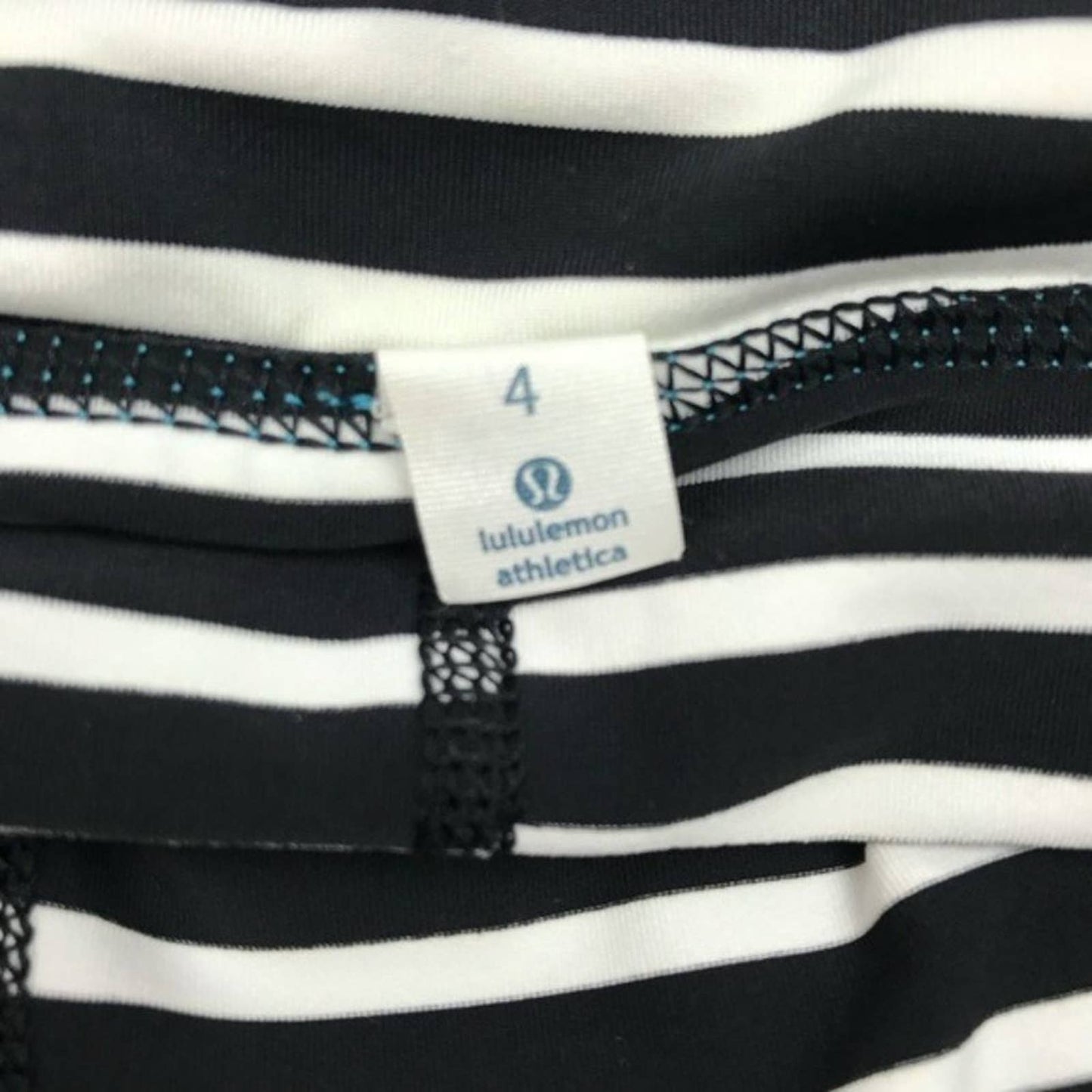 Lululemon Pace Rival 2014 Seawheeze Gusto Blue Tennis Running Skirt Skort Golf Size 4