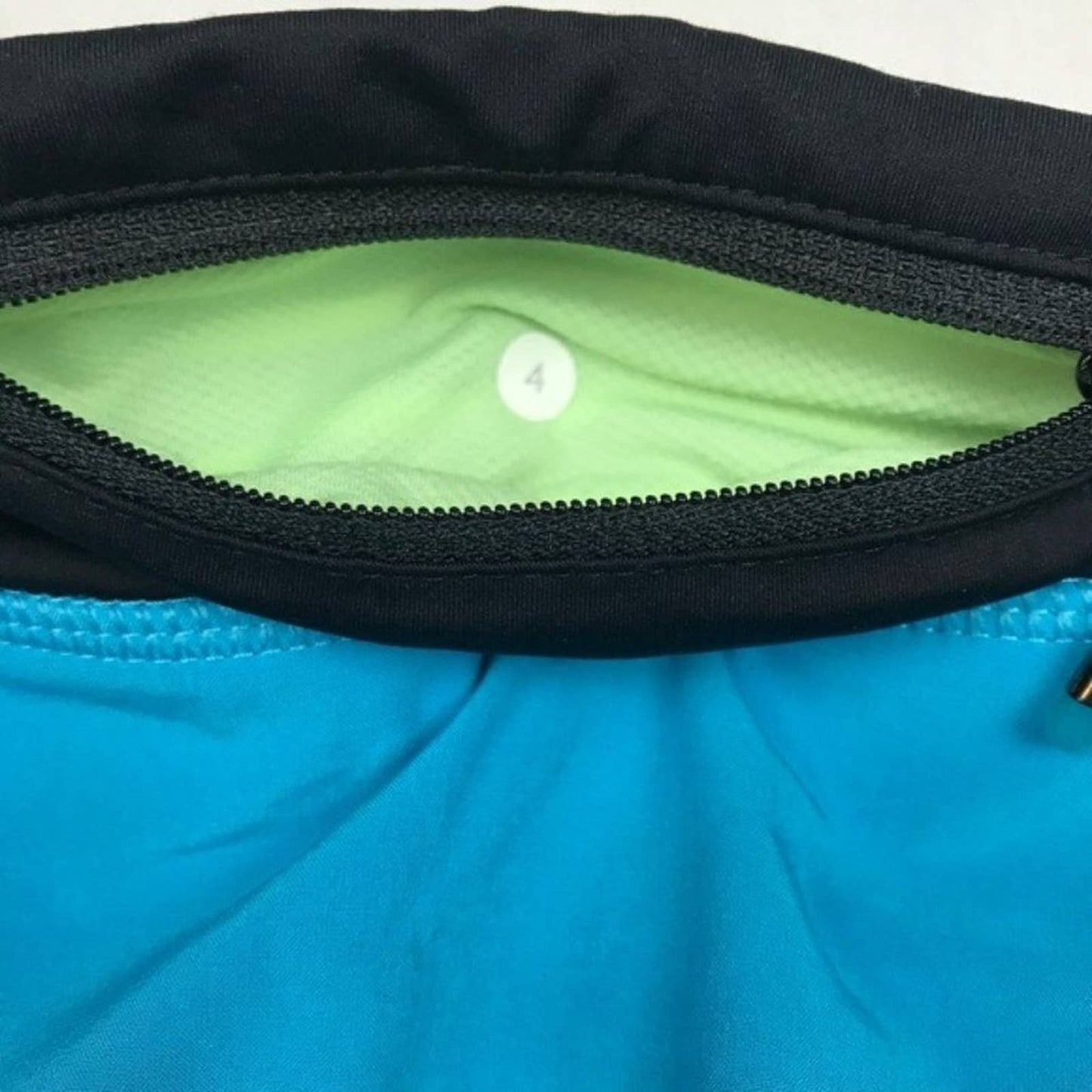 Lululemon Pace Rival 2014 Seawheeze Gusto Blue Tennis Running Skirt Skort Golf Size 4