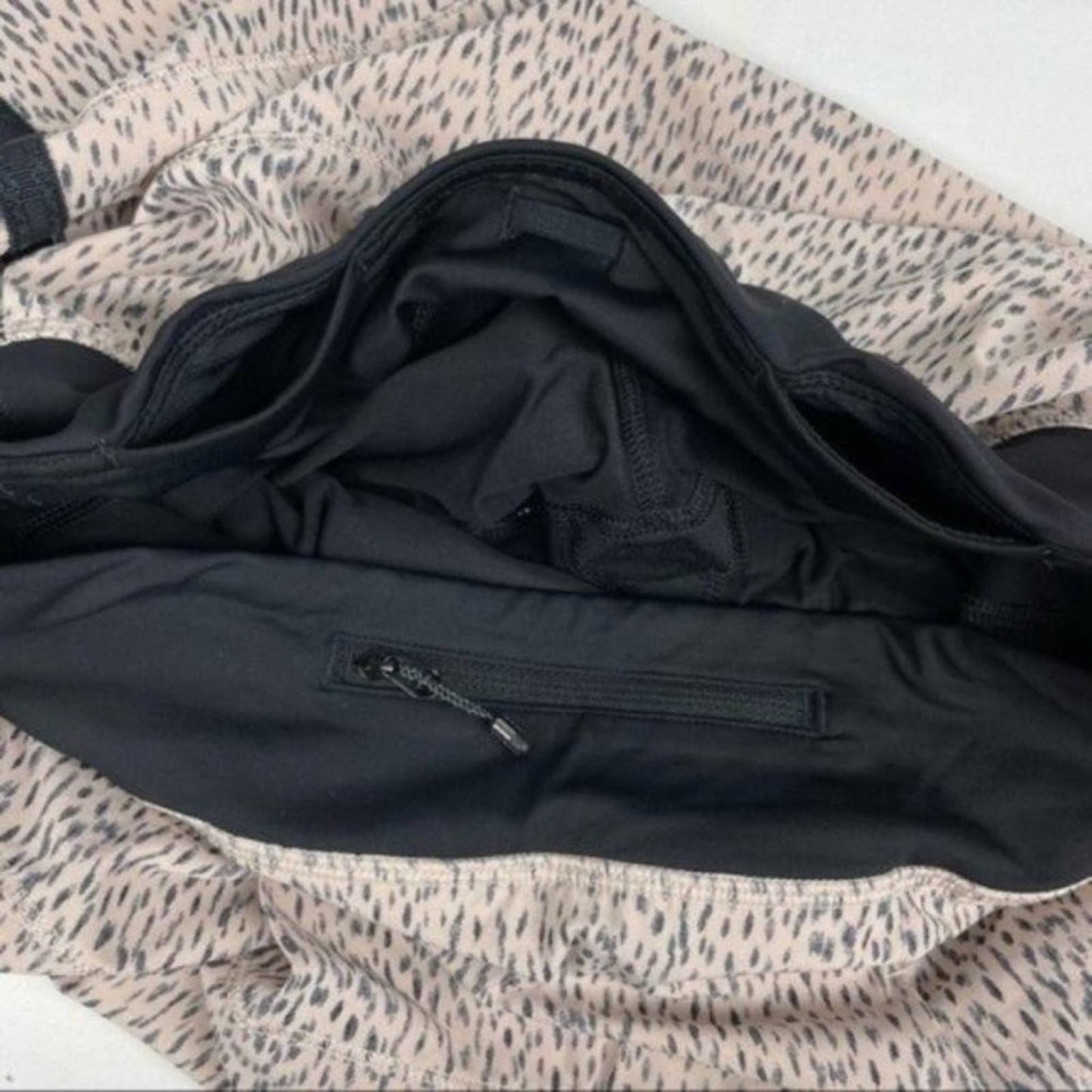 Lululemon Tall Pace Rival Dottie Dash Grain Black Golf Tennis Skirt Skort Animal Size 6 Tall