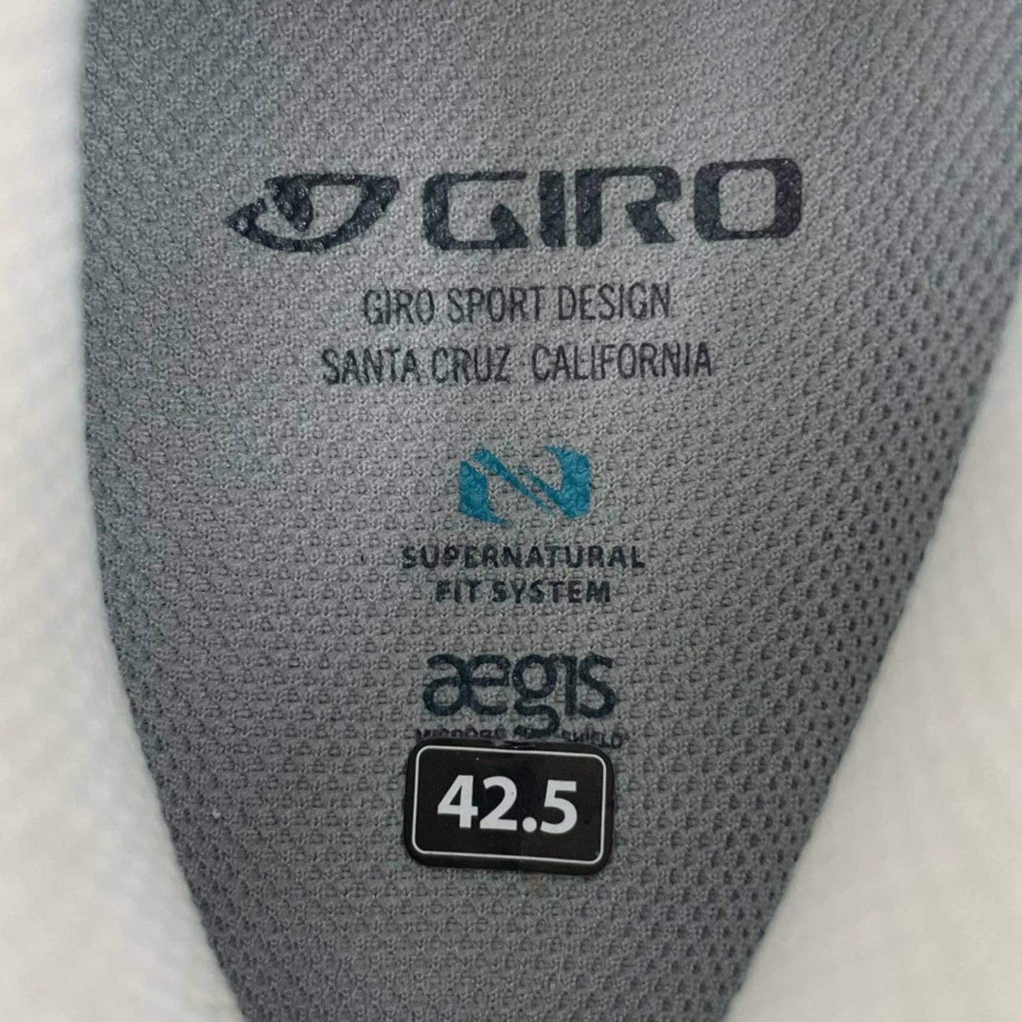 Giro ESPADA E70 Road Cycling Shoe Matte White Delta 3 Bolt Style Peloton Size 42.5