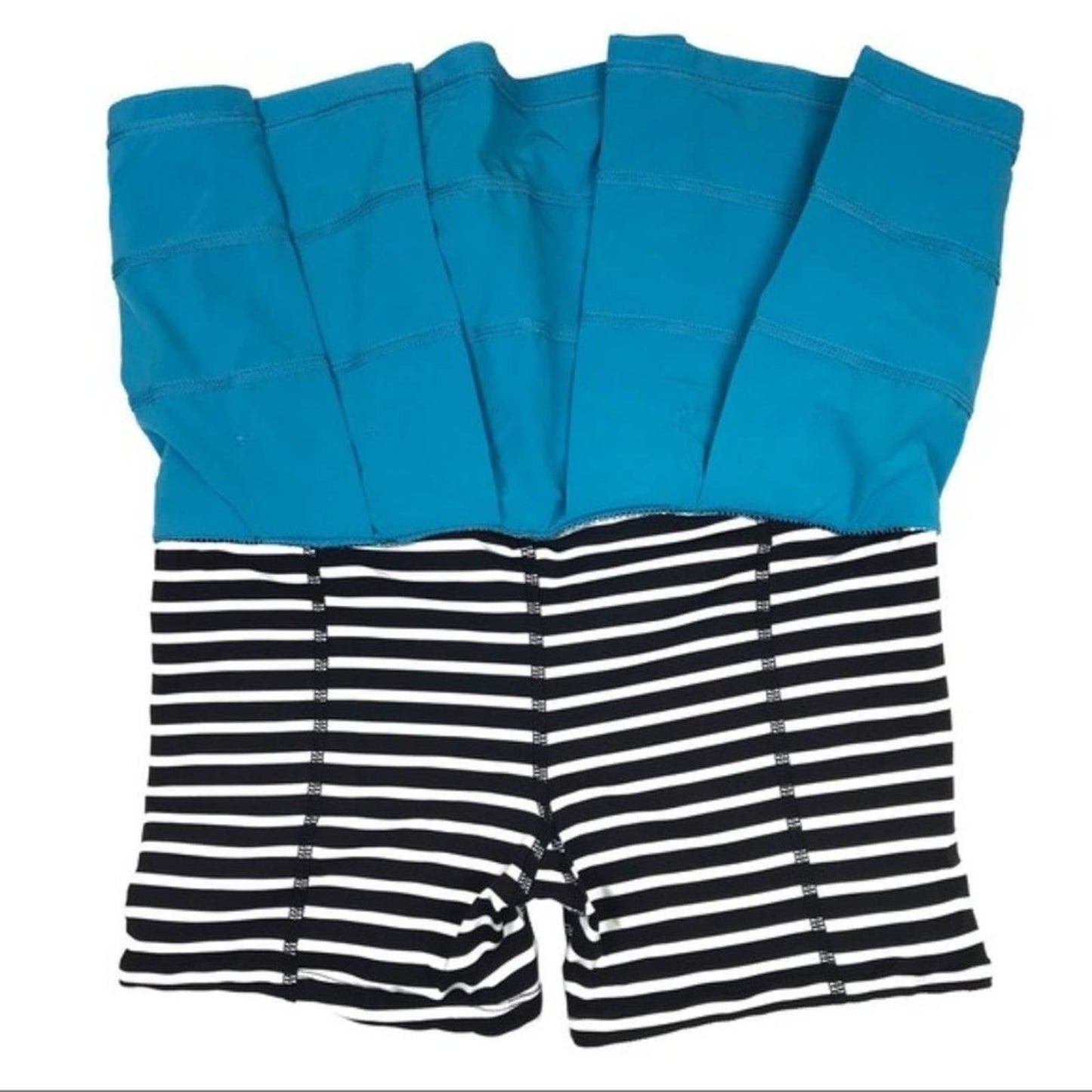 Lululemon Pace Rival 2014 Seawheeze Gusto Blue Tennis Running Skirt Skort Golf Size 4