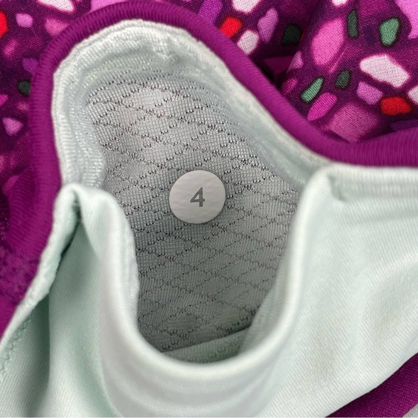 Lululemon Time to Shine Skirt Skort Paradise Camo Regal Plum Mosaic Golf Tennis Size 4