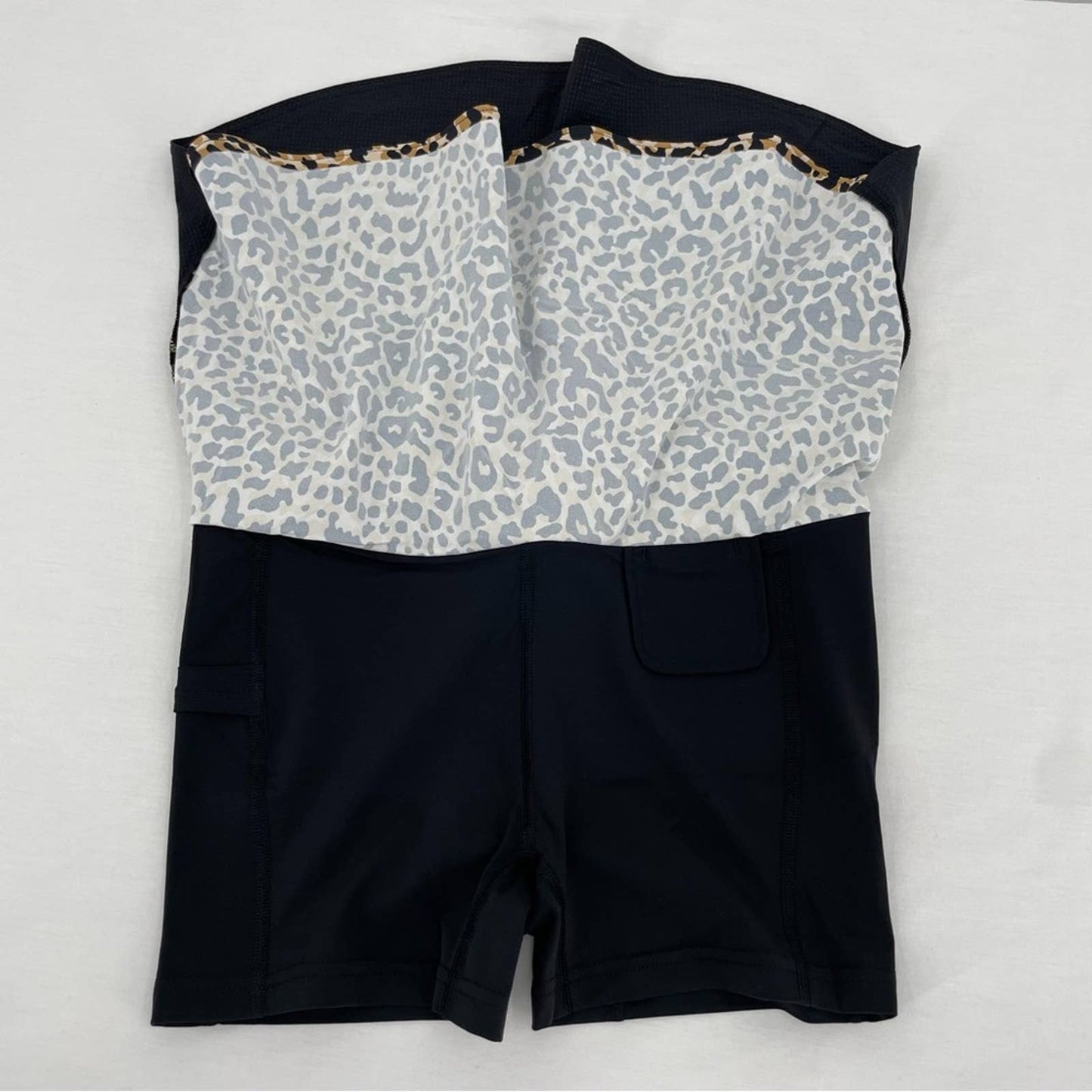 NEW Outdoor Voices Exercise Skort Leopard Print Black Active Athletic Skirt Size XS