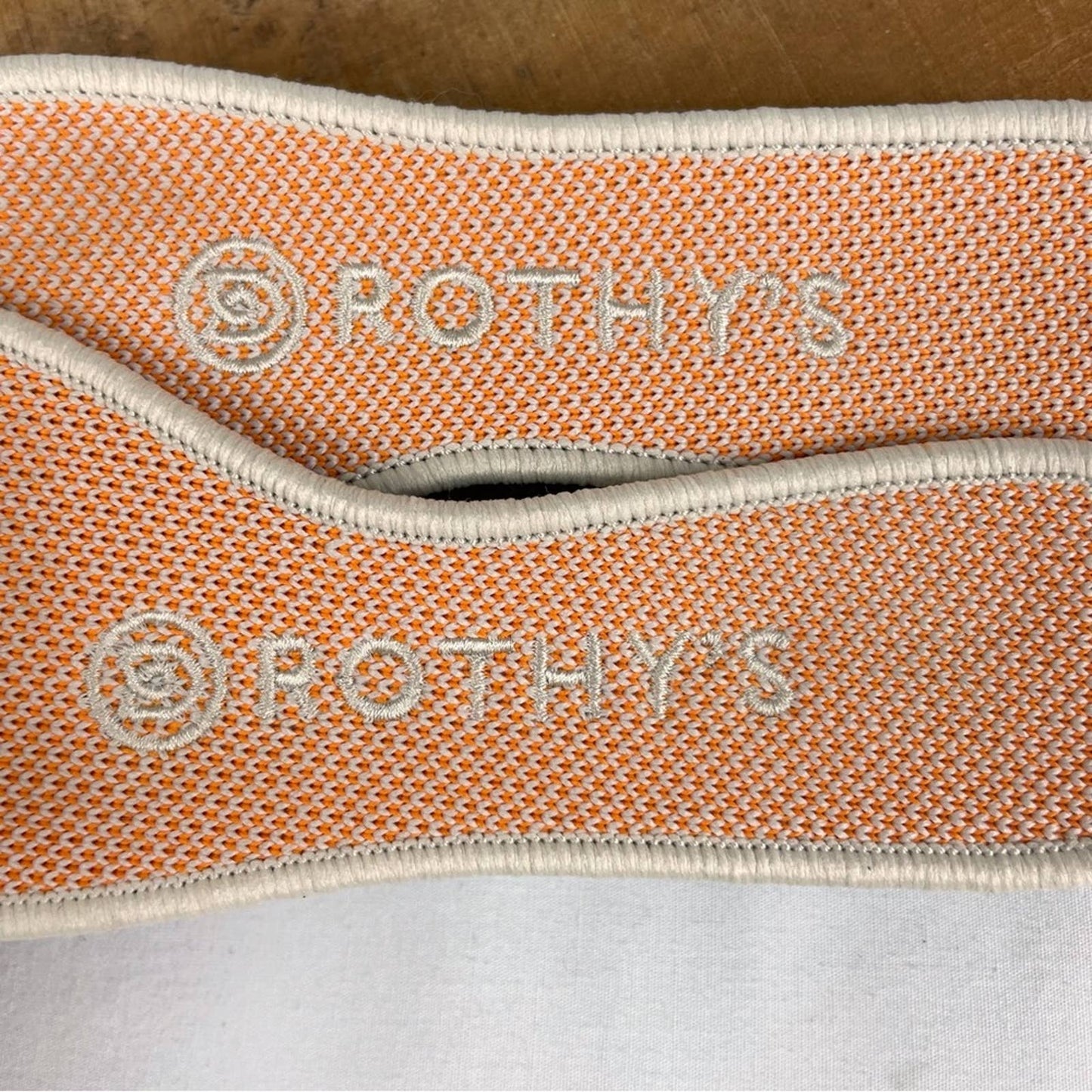 Rothy’s The Point Sherbet Orange White Striped Flats Bright Casual Summer Shoes Size 5