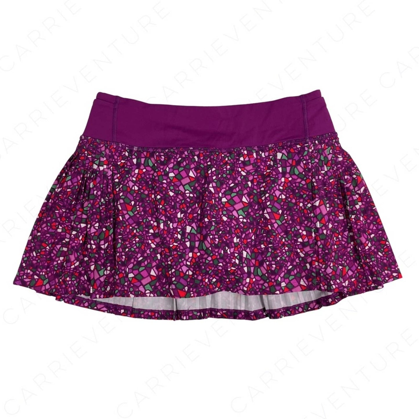 Lululemon Time to Shine Skirt Skort Paradise Camo Regal Plum Mosaic Golf Tennis Size 4