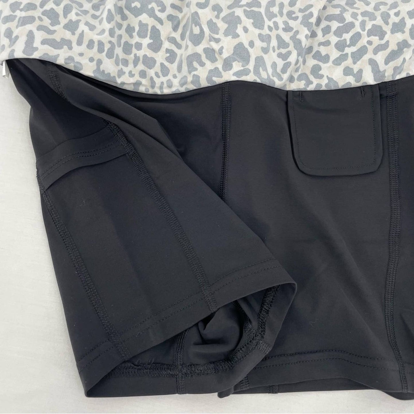 NEW Outdoor Voices Exercise Skort Leopard Print Black Active Athletic Skirt Size XS