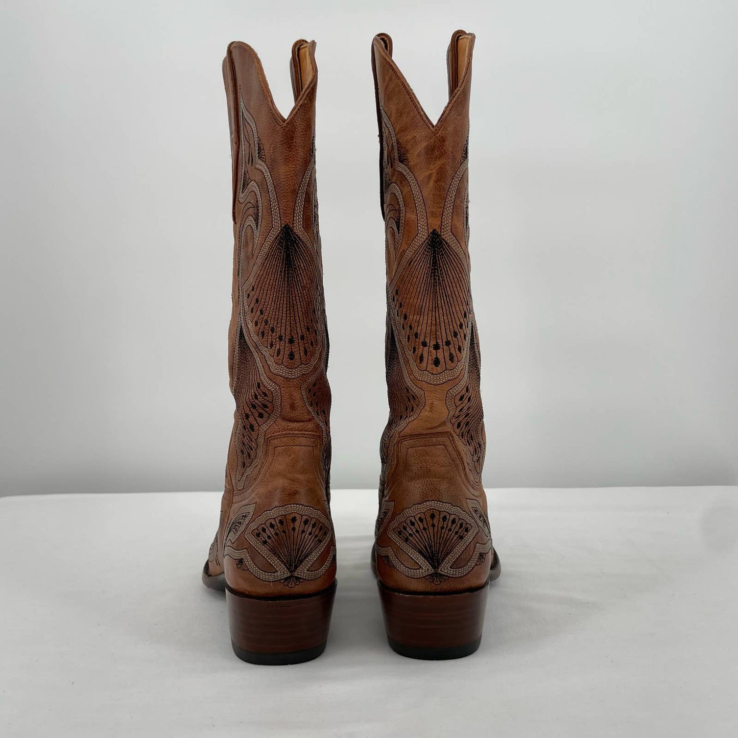 Old Gringo Pavito Embroidered Cowboy Cowgirl Boots Western Style Tan Brown Size 7.5