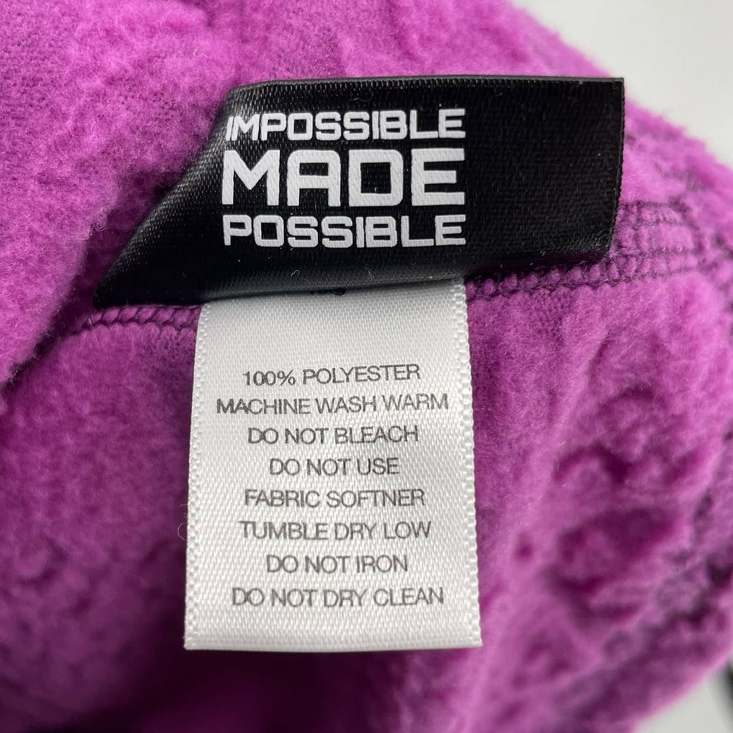 EMS Eastern Mountain Sports Bright Purple Pullover Fleece Jacket Top Snap Neck Size S