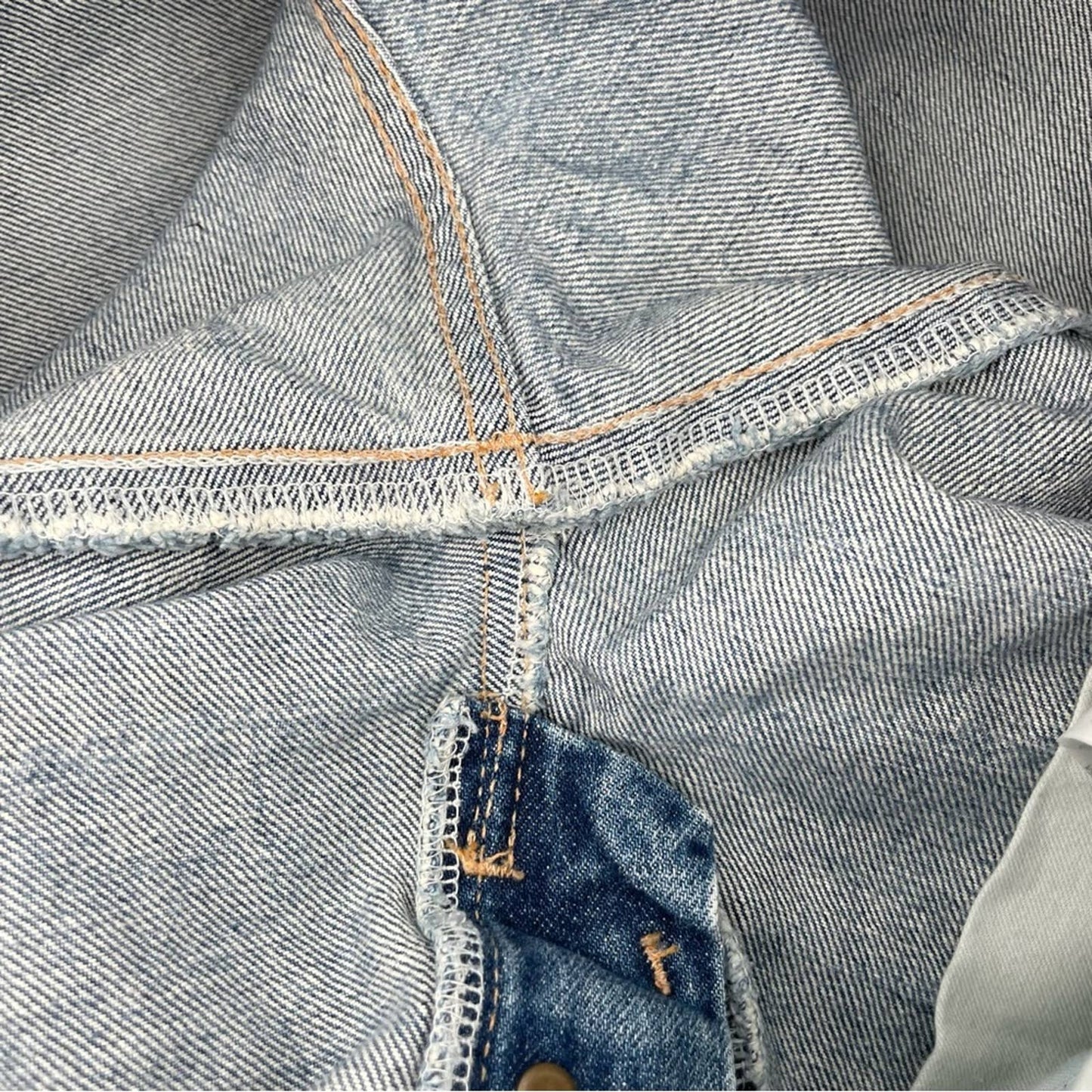 Moussy Aberdeen DIY Cutoff Jean Shorts Raw Hem Mid Wash Blue Distressed Style 0108AC11-5790-1 Size 29
