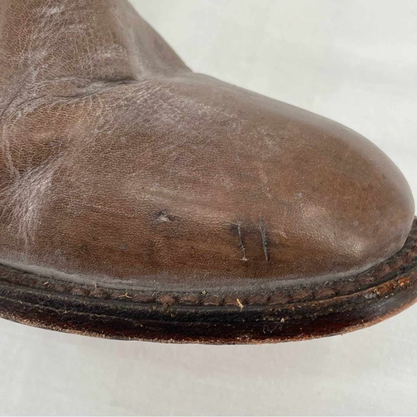 Freebird by Steven Coal Grey Gray Brown Lace Up Tall Distressed Leather Boots Size 7