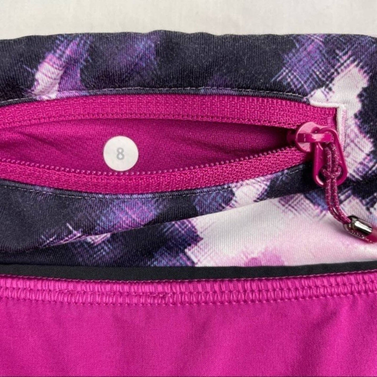 Lululemon Speed Short Raspberry Blooming Pixie Running Athletic Active Shorts Size 8