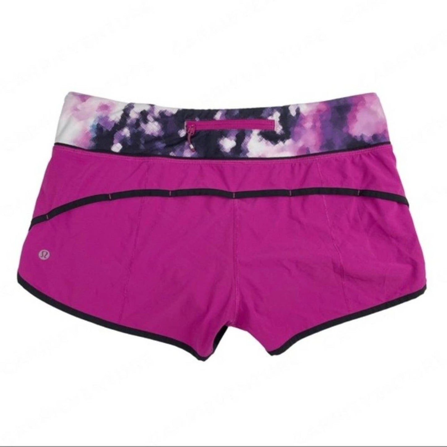 Lululemon Speed Short Raspberry Blooming Pixie Running Athletic Active Shorts Size 8