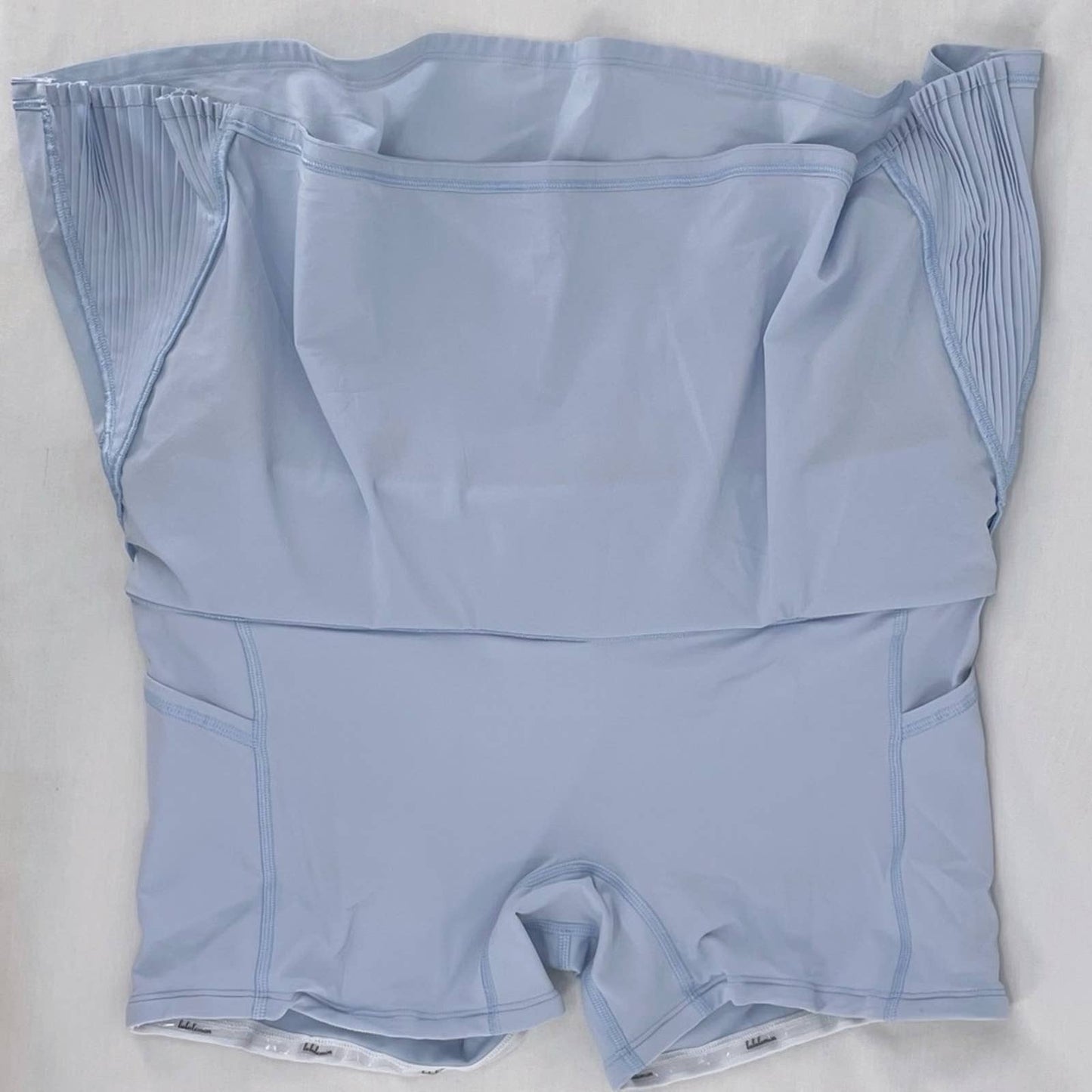 NWT Lululemon Play Off The Pleats Daydream Light Lilac Blue Skirt Skort Pleats Size 8