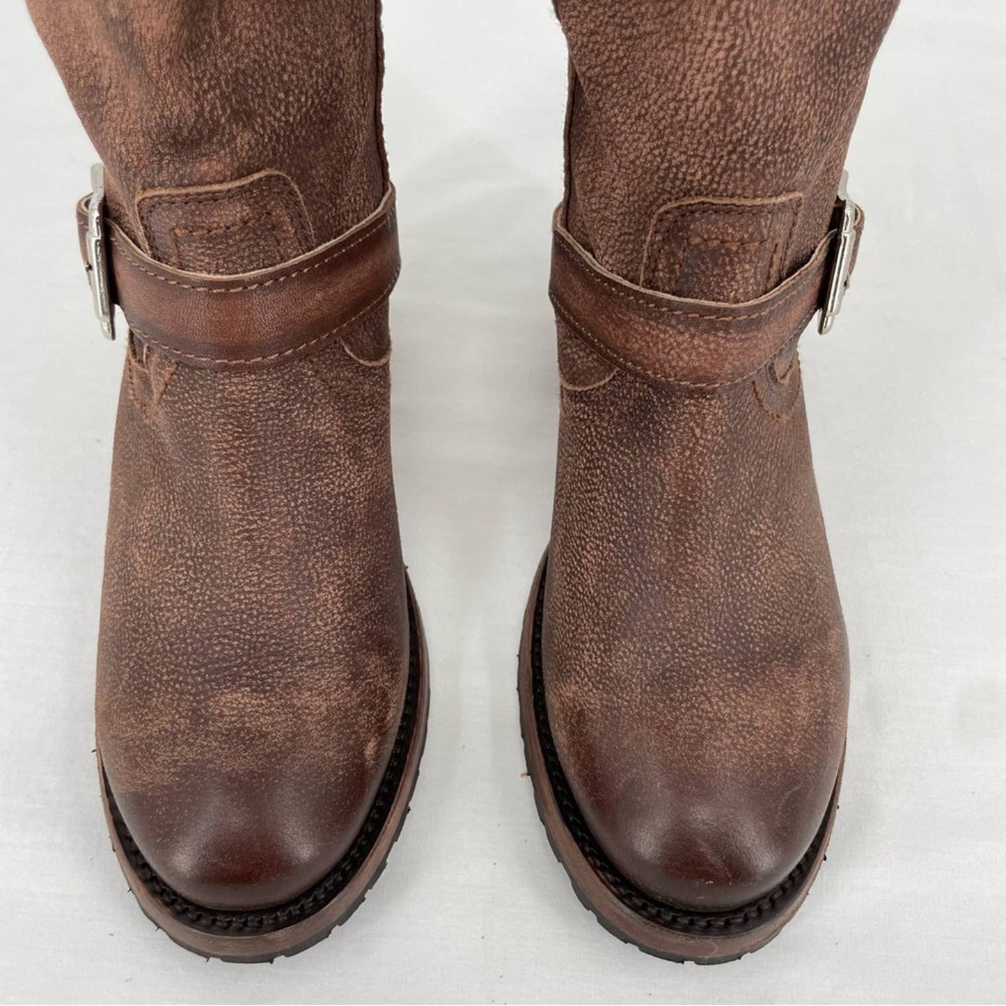 Freebird by Steven Cody Brown Distressed Leather Slouchy Engineer Pirate Boot Size 7