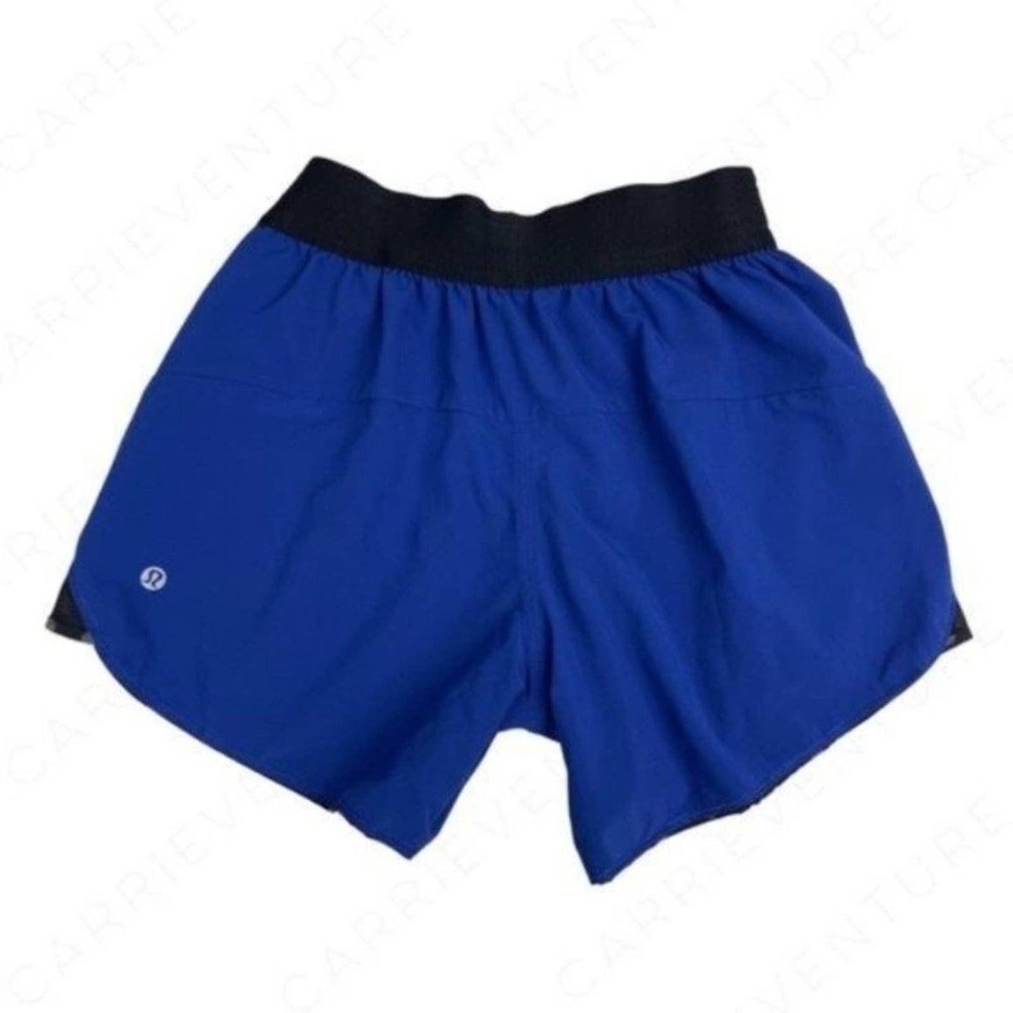 Lululemon Go The Distance Reversible Shorts Ghost Dot Black Slate Bright Blue Size 4