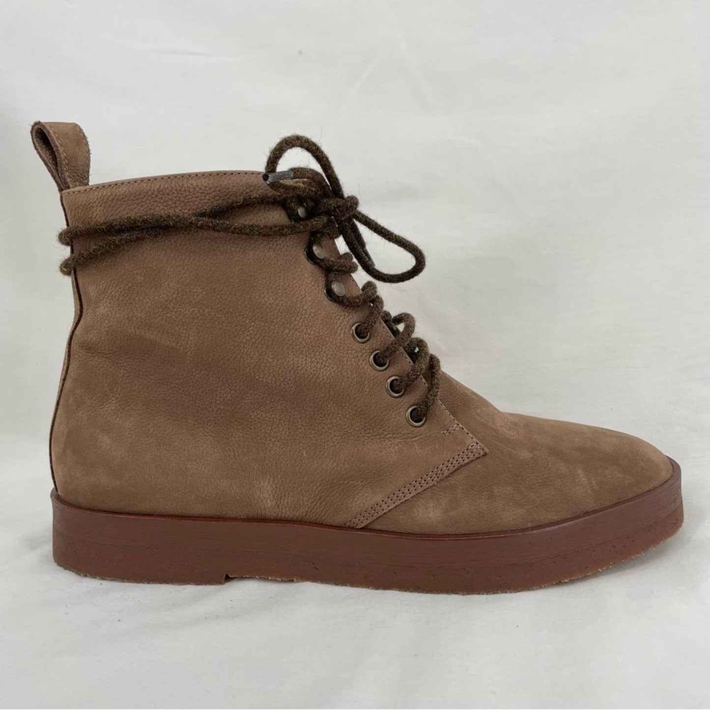 Jenni Kayne Canyon Boot Oiled Leather Nubuck Stone Retro Hiking Vibes Neutral Size EU 40