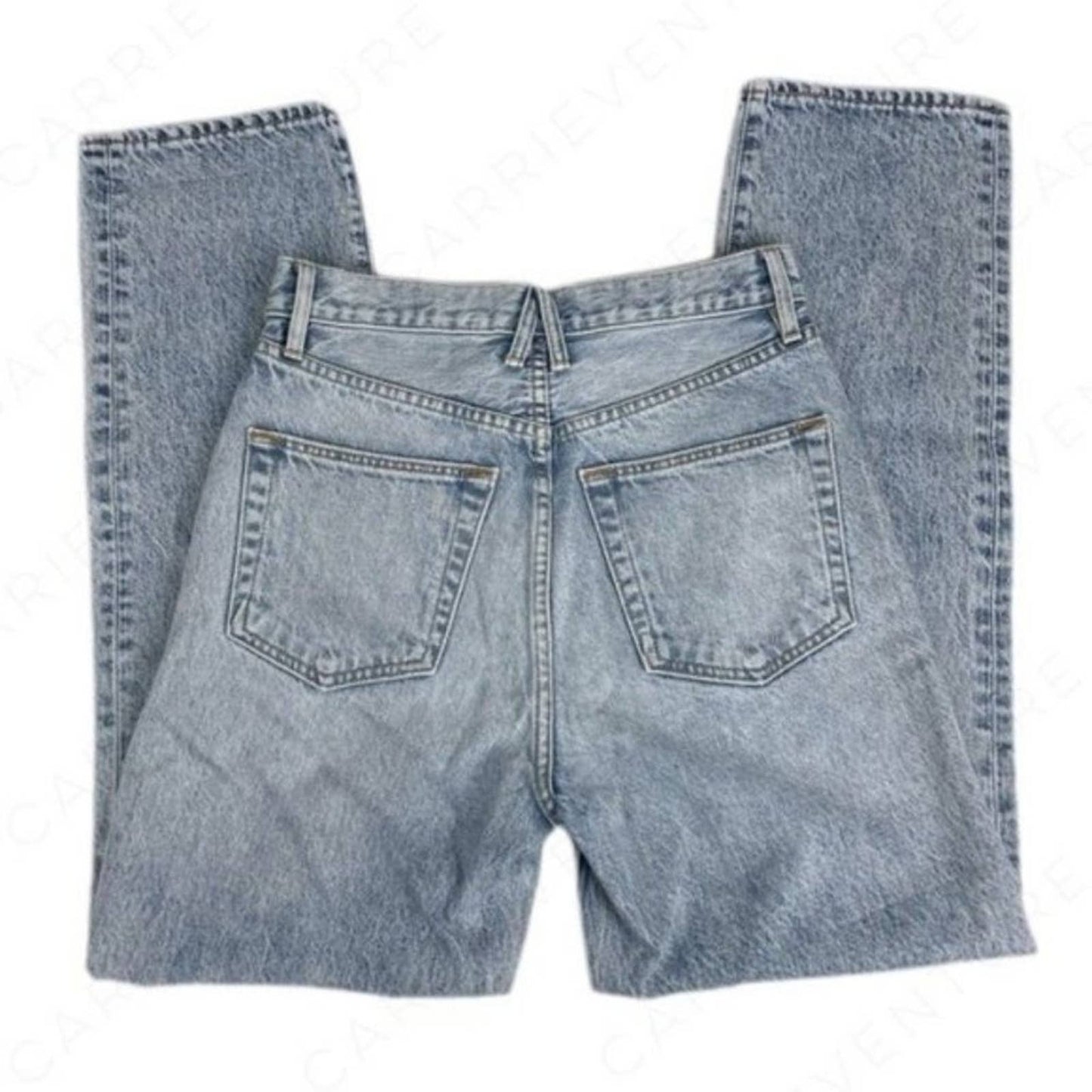 SLVRLAKE Dakota High Rise Relaxed Fit Crosby Light Acid Wash Denim Blue Jeans Size 26