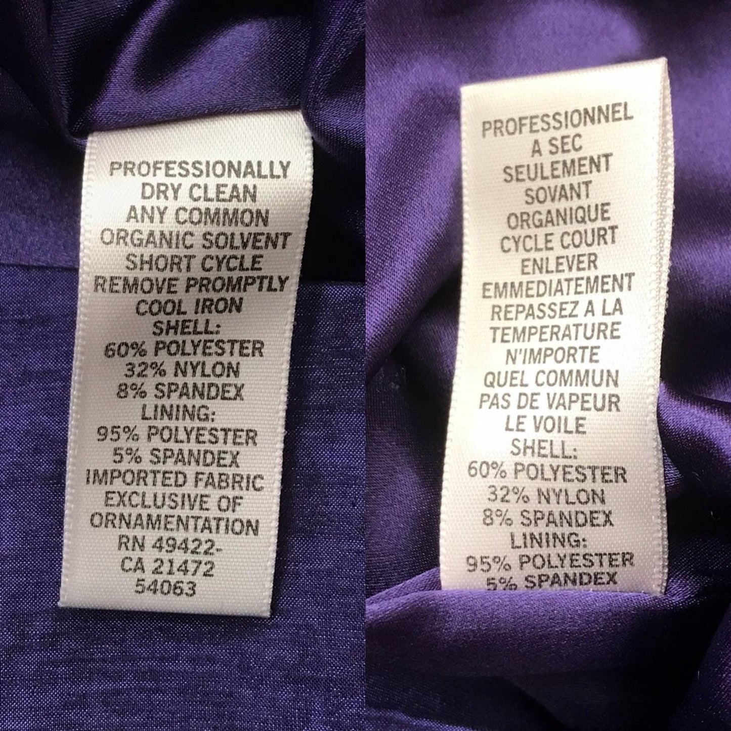 NWT Alex & Ava by Komarov Cocktail Party Dress Purple Draped Style Tie Waist Size S