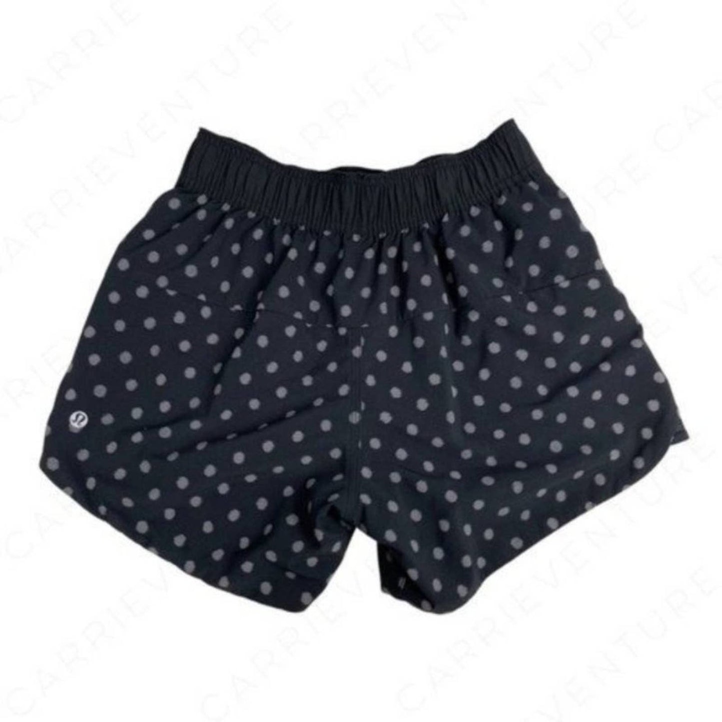 Lululemon Go The Distance Reversible Shorts Ghost Dot Black Slate Bright Blue Size 4