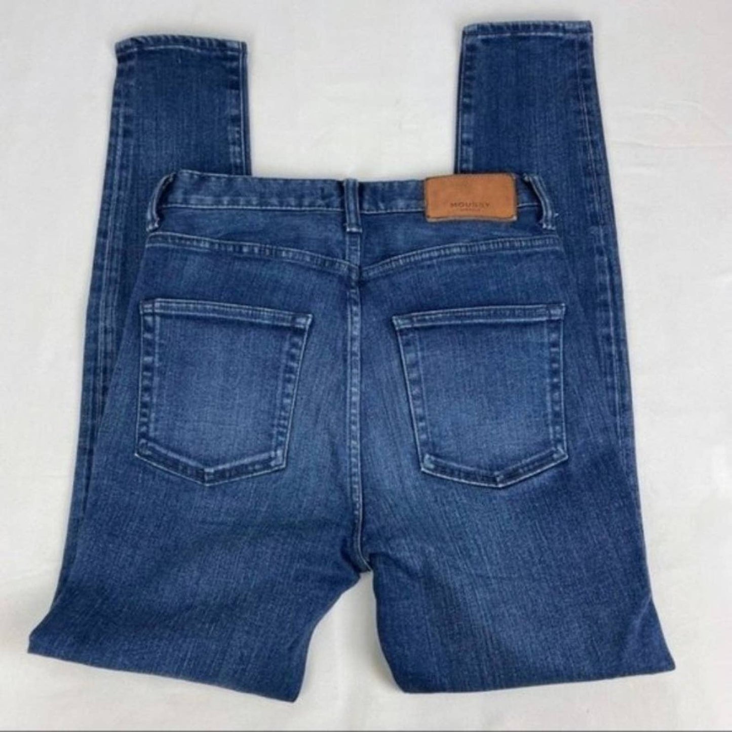 Moussy Vintage Willow Rebirth Skinny Ankle High Rise Stretchy Blue Jeans Style 025CAC12-2243 Size 26