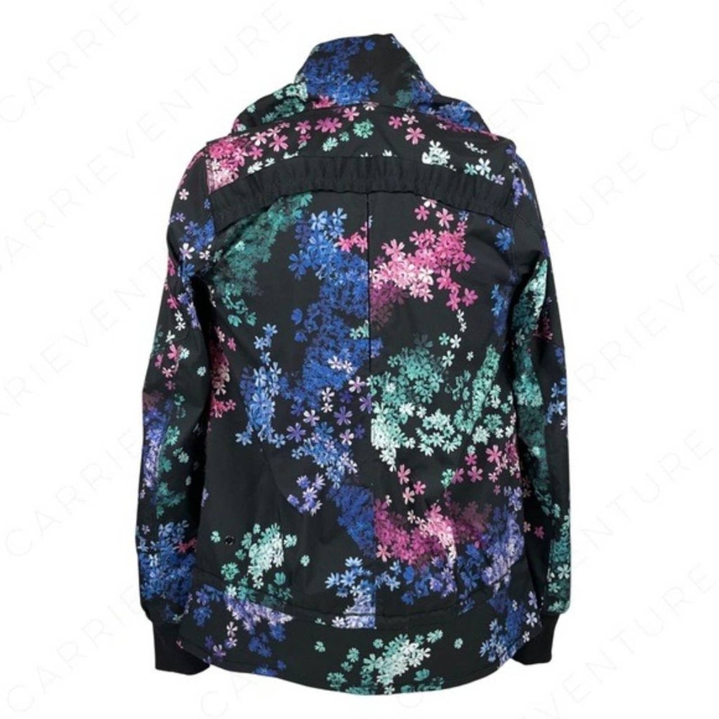 Lululemon Run Bandit Jacket Petal Pop Multi Black Running Athletic Activewear Size 4