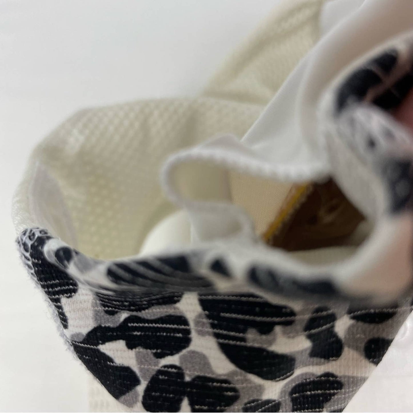 Outdoor Voices Doing Things Sports Bra Snow Leopard Animal Print Athletic Top Size S