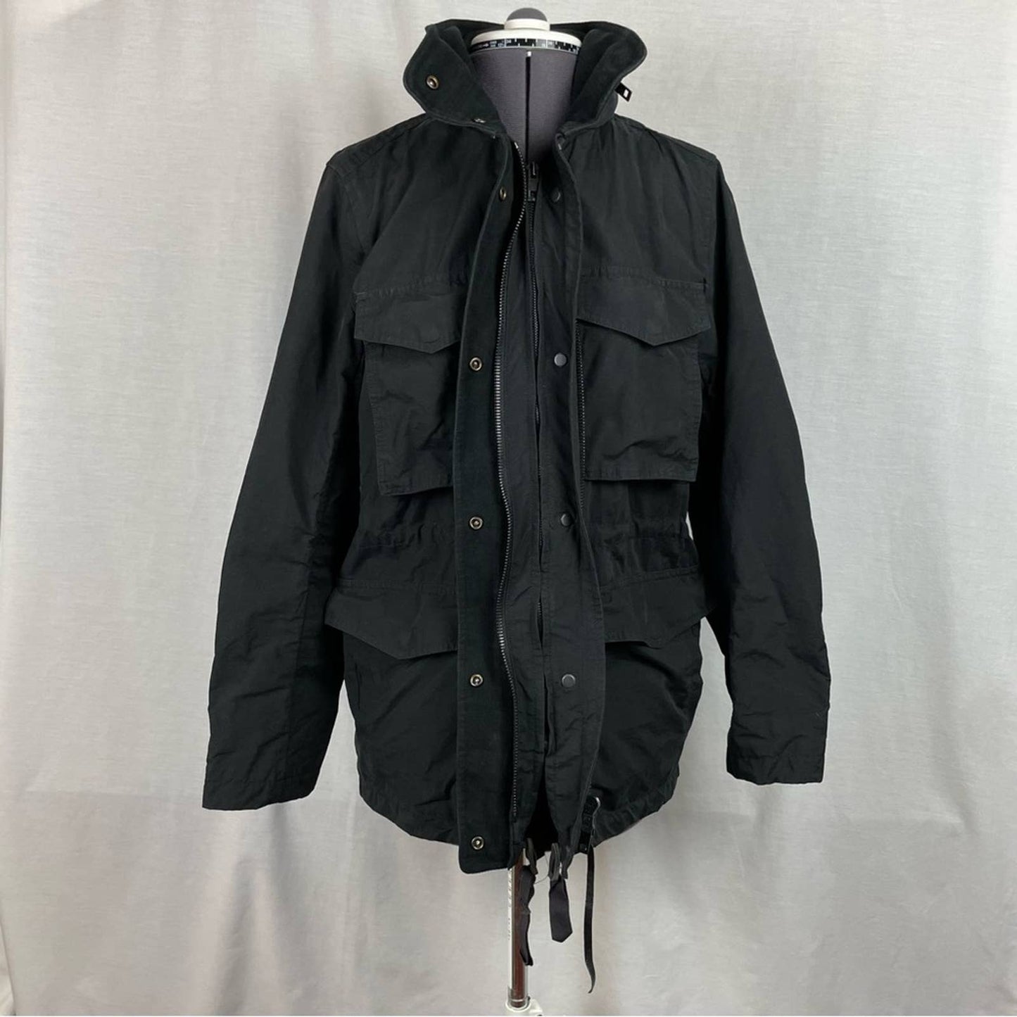 rag & bone Black Military Style Utility Jacket Coat Hood !! Shell Only - as-is!! Size 4
